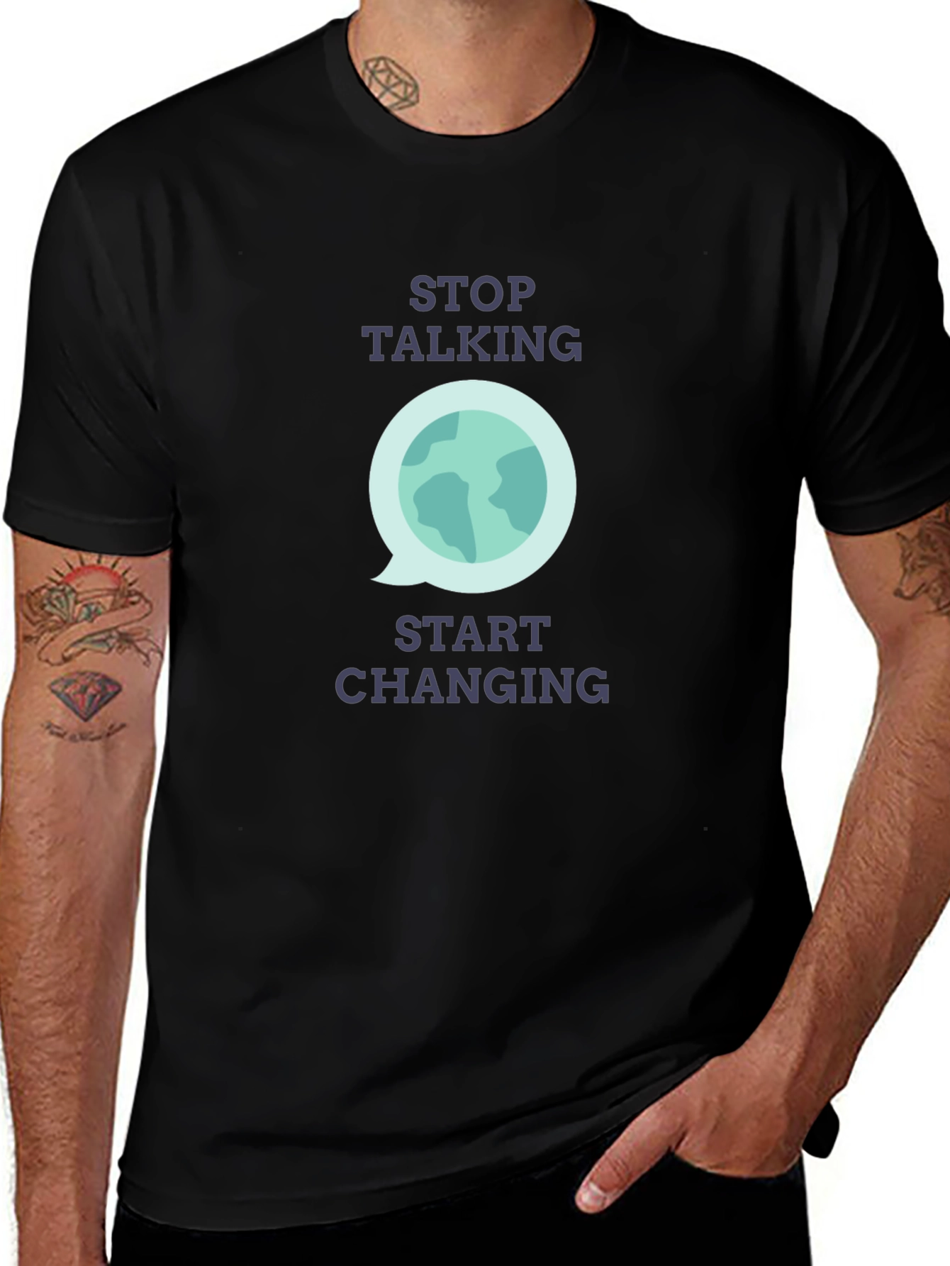 Stop Talking Start Changing Graphic T-Shirt