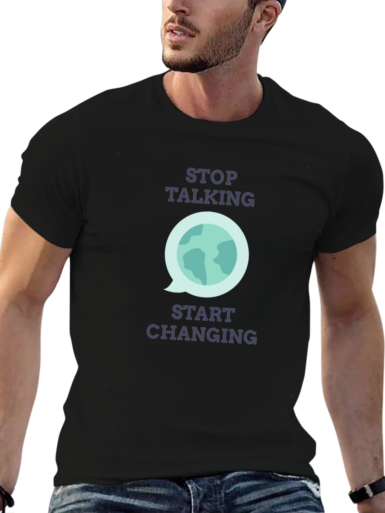 Stop Talking Start Changing Graphic T-Shirt