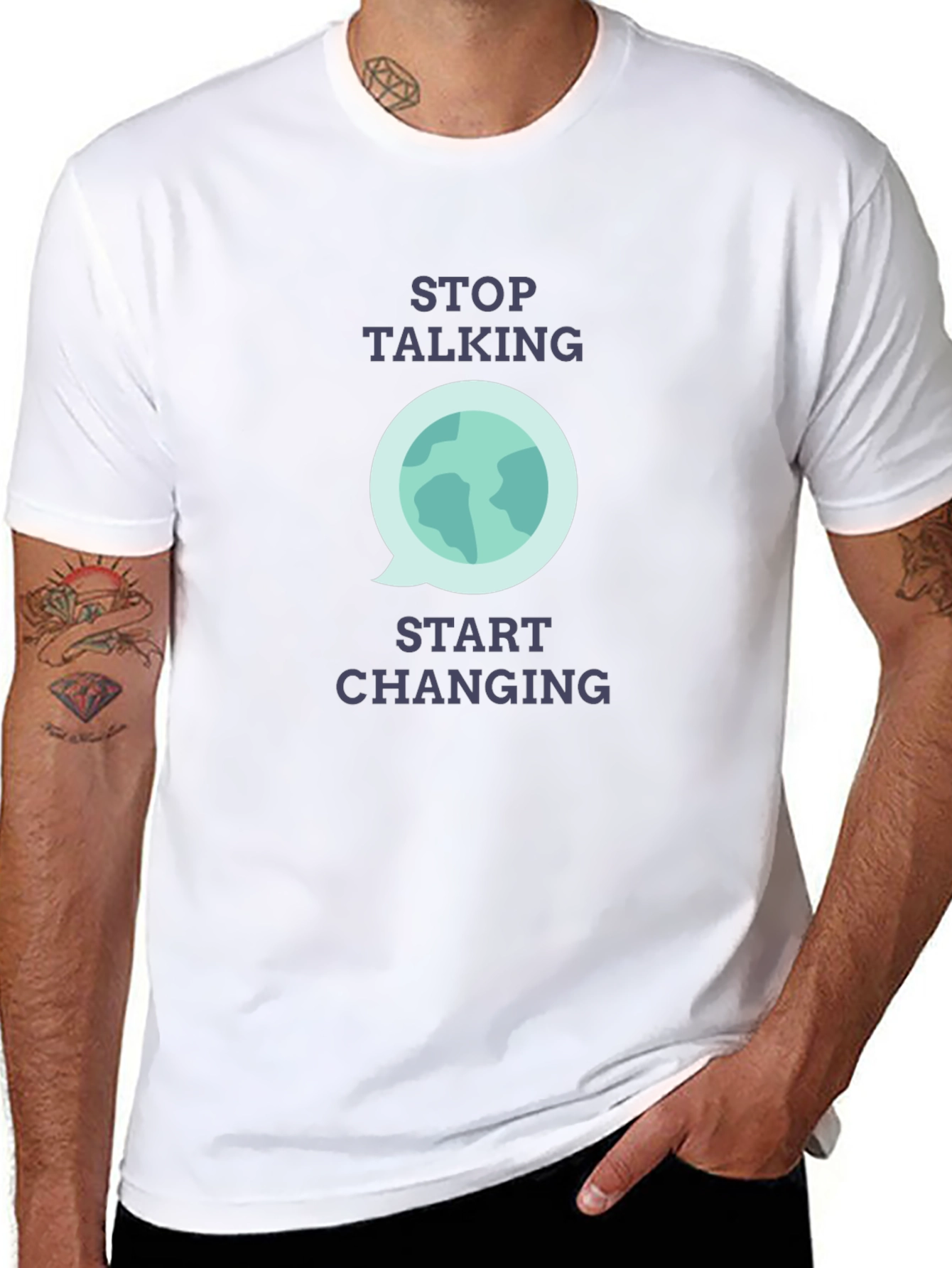 Stop Talking Start Changing Graphic T-Shirt