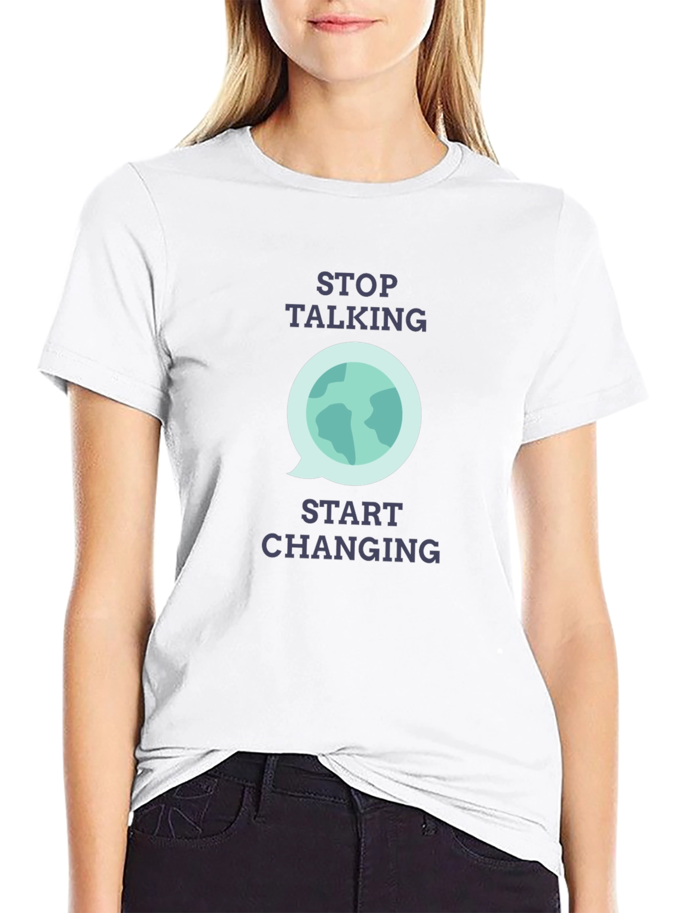 Stop Talking Start Changing Graphic T-Shirt