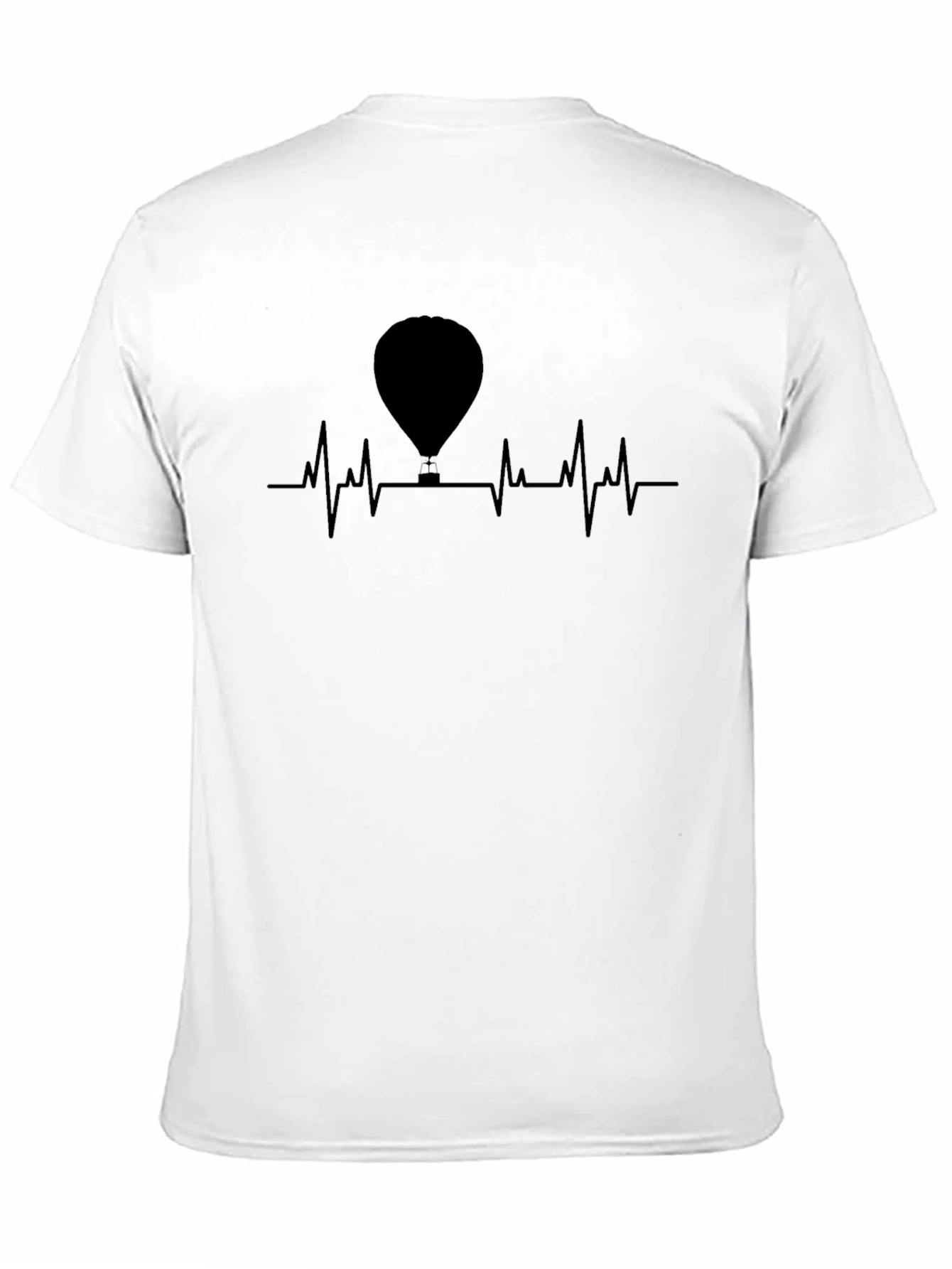 Hot Air Balloon Heartbeat Graphic Tee
