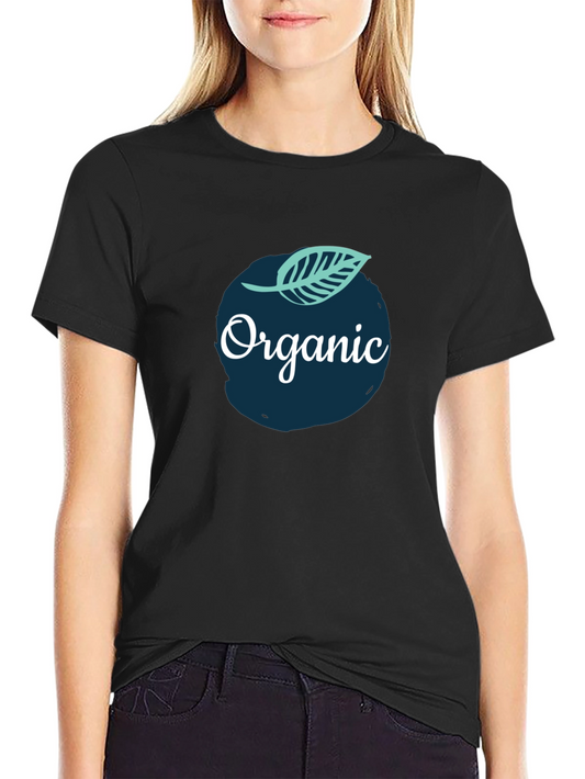 Organic Graphic Tee - Black Cotton T-Shirt