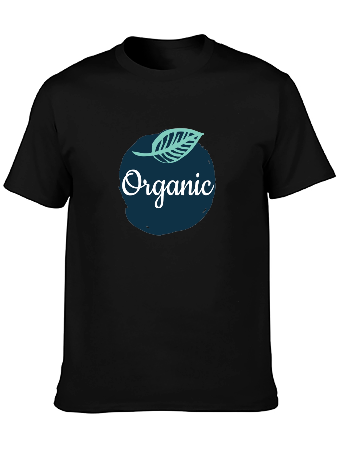 Organic Graphic Tee - Black Cotton T-Shirt