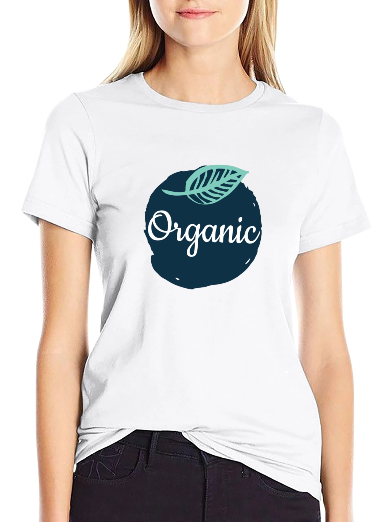 Organic Graphic Tee - Black Cotton T-Shirt