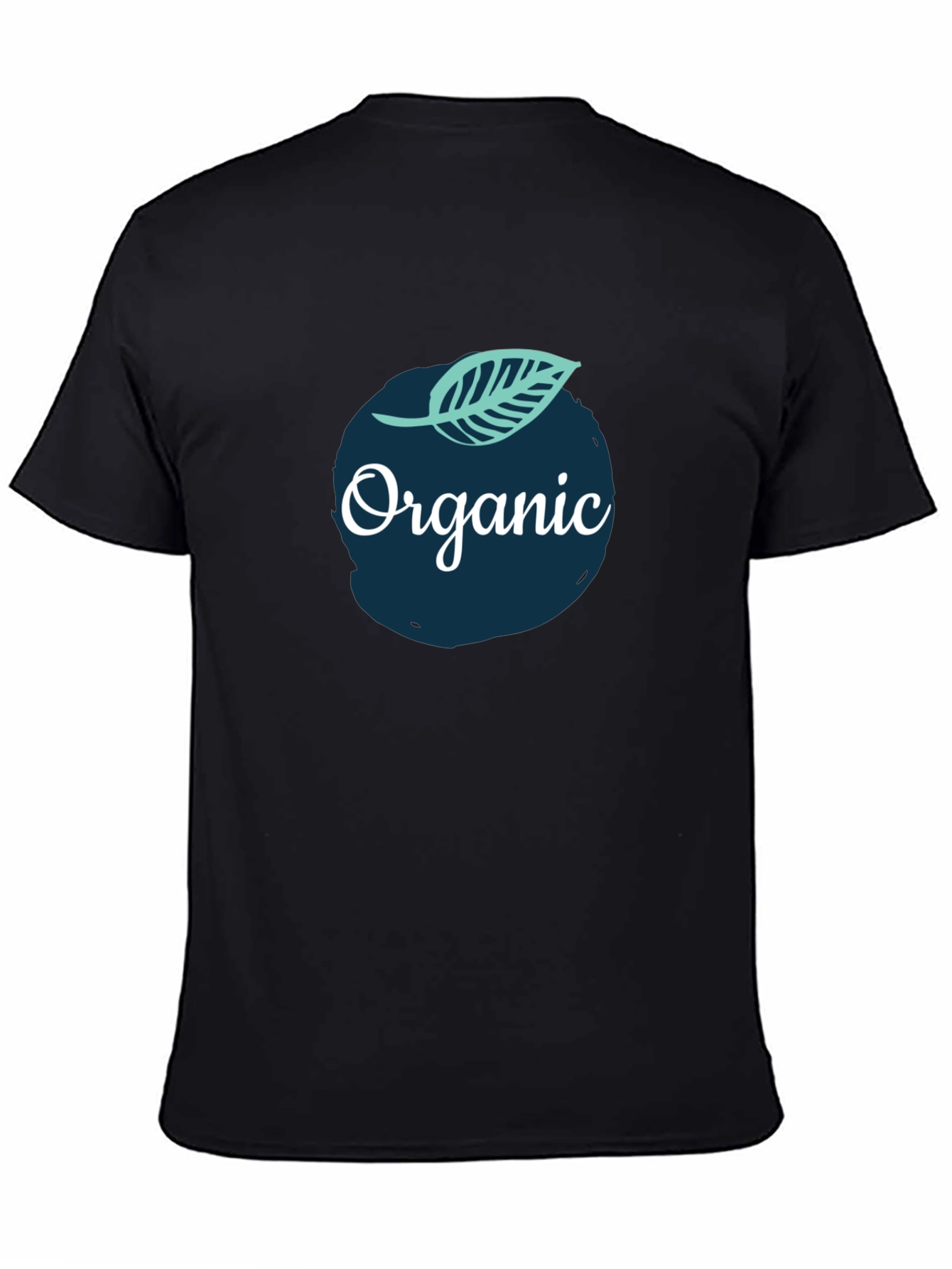 Organic Graphic Tee - Black Cotton T-Shirt