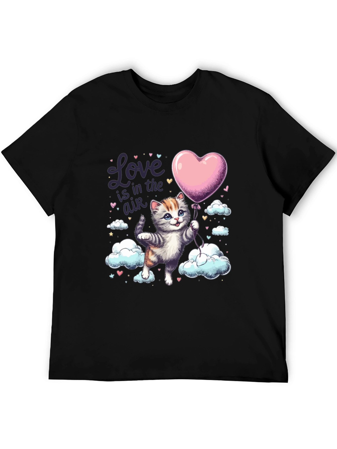Love is in the Air Cat Graphic Tee