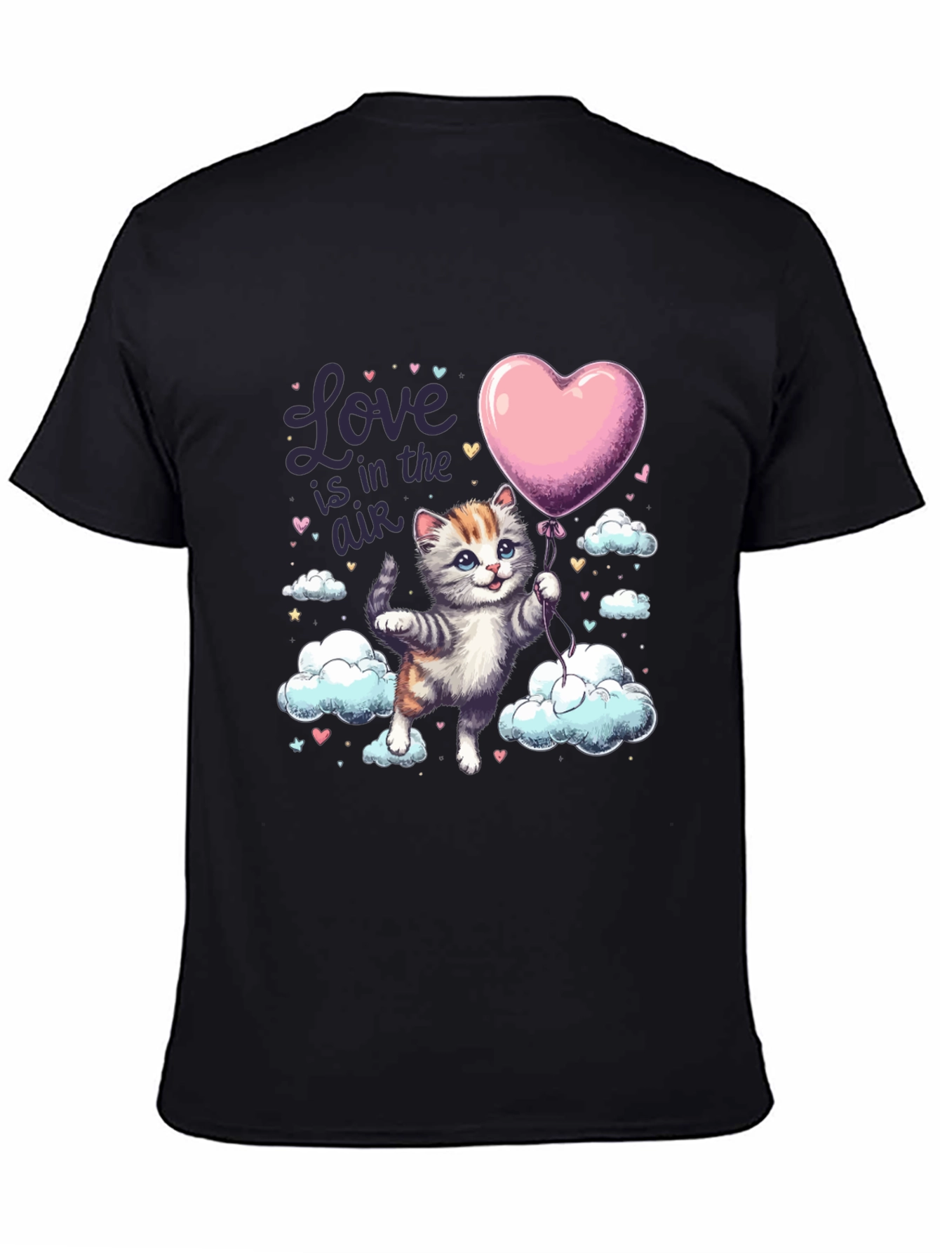 Love is in the Air Cat Graphic Tee