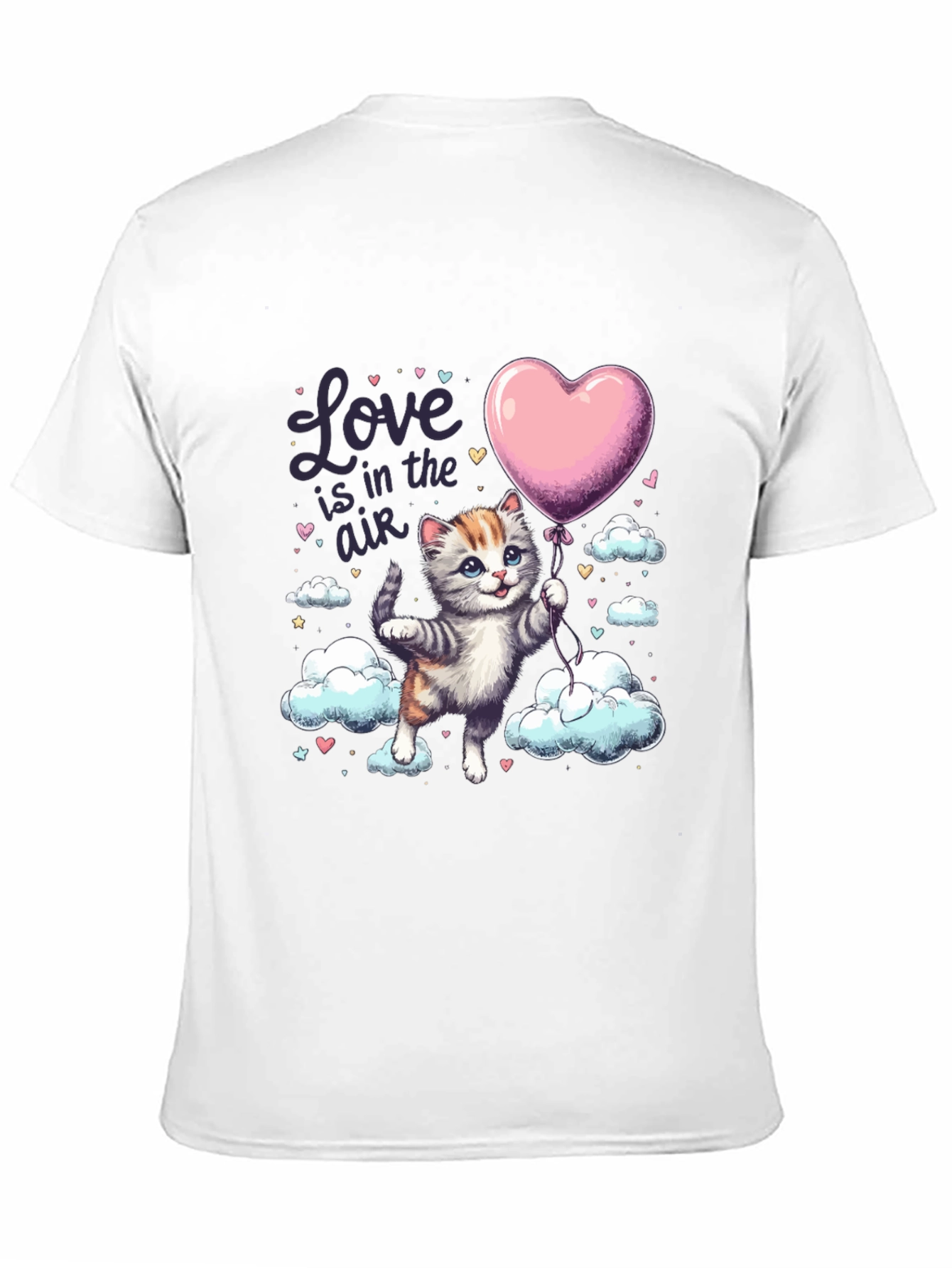 Love is in the Air Cat Graphic Tee