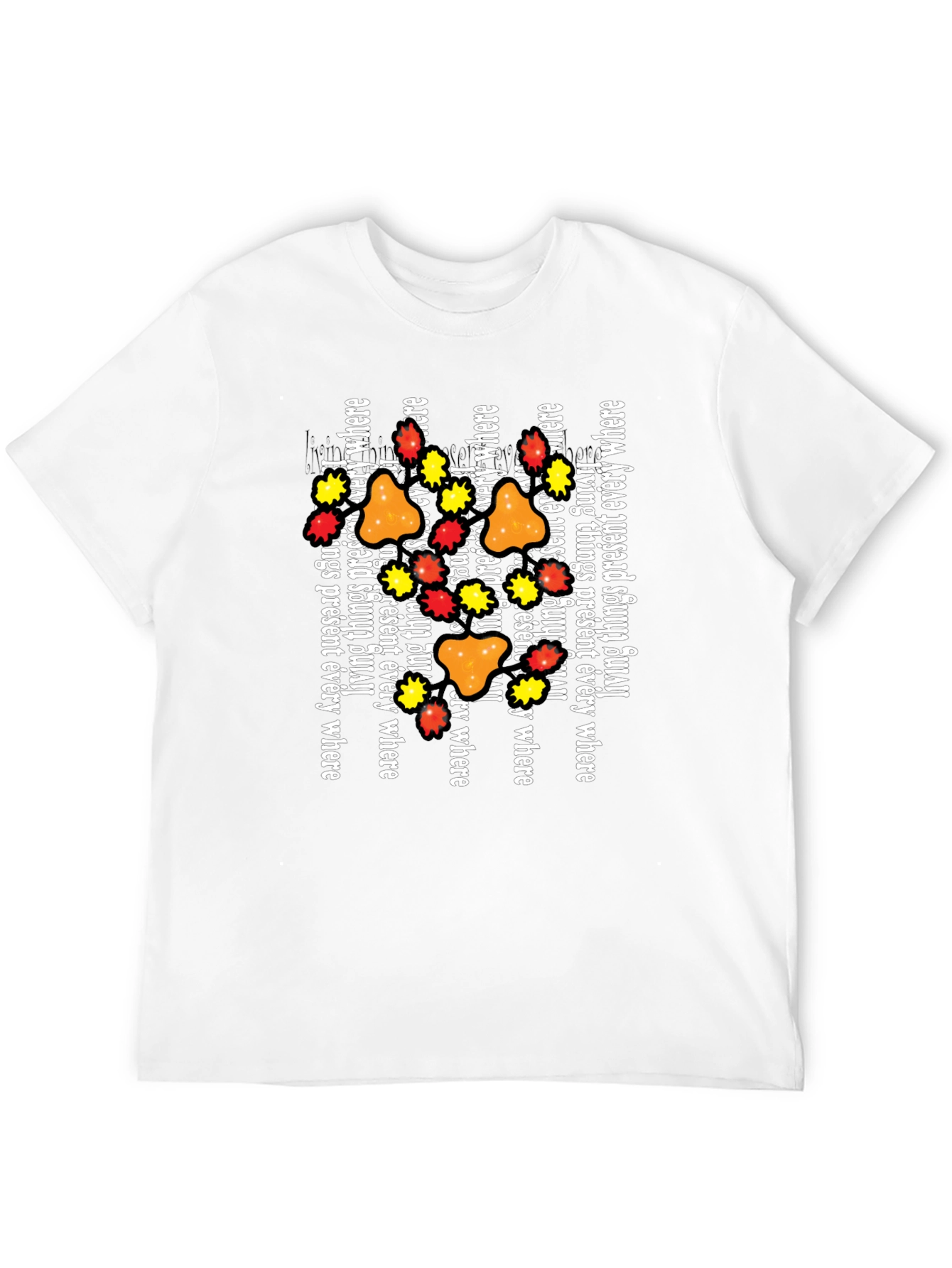 Graphic Tee: Living Things Everywhere Print