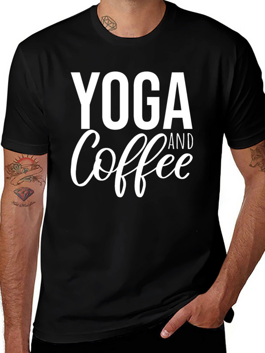 Yoga & Coffee T-Shirt - Black Tee