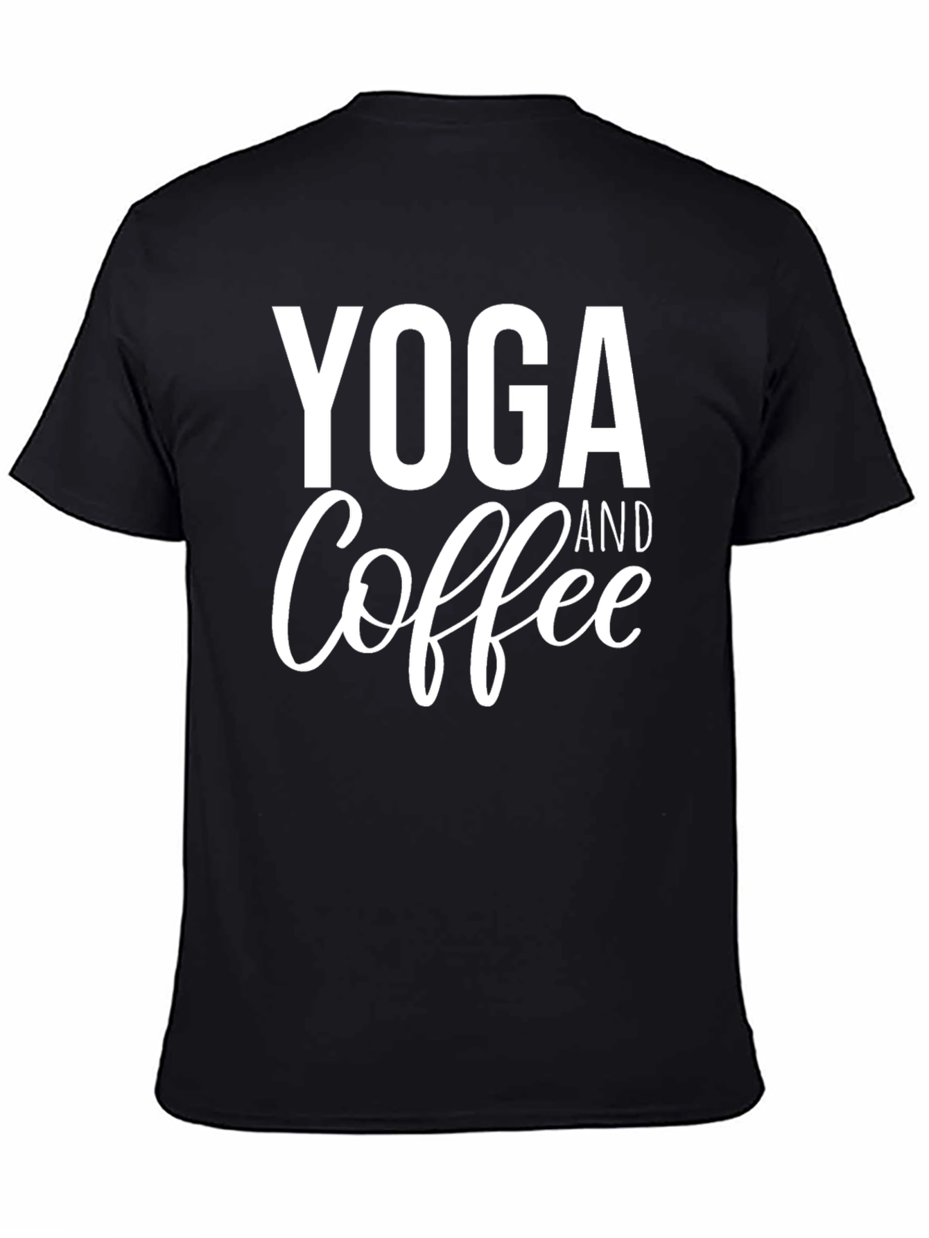 Yoga & Coffee T-Shirt - Black Tee