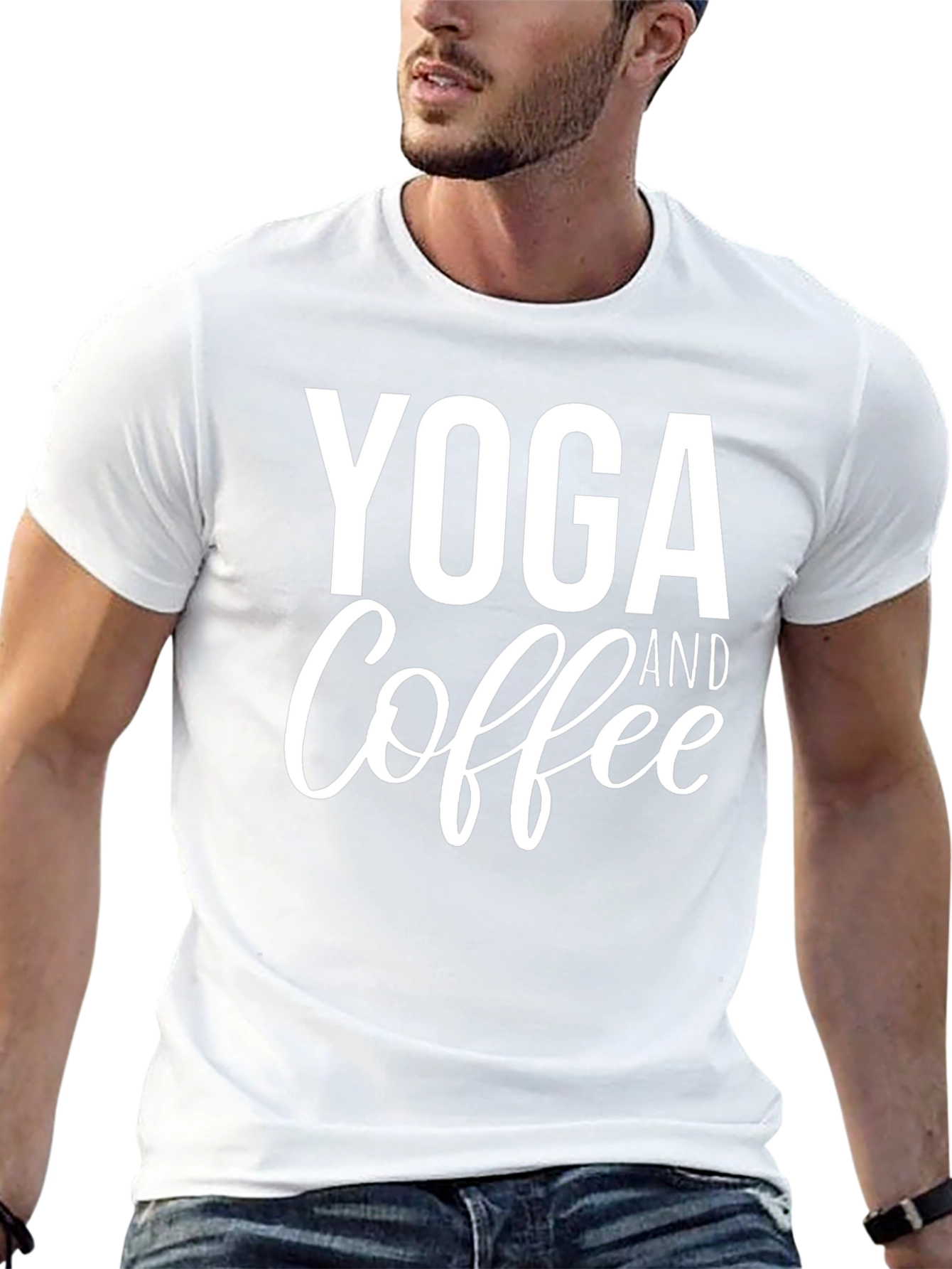 Yoga & Coffee T-Shirt - Black Tee