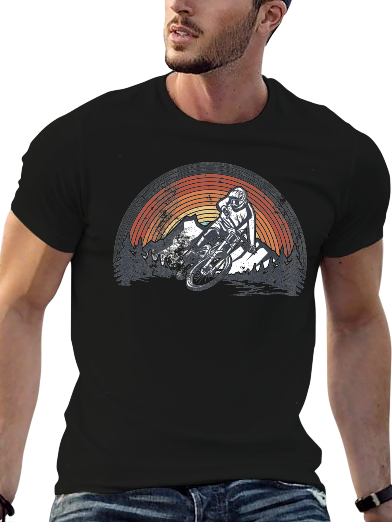 Mountain Biking Graphic T-Shirt - Adventure Ready!