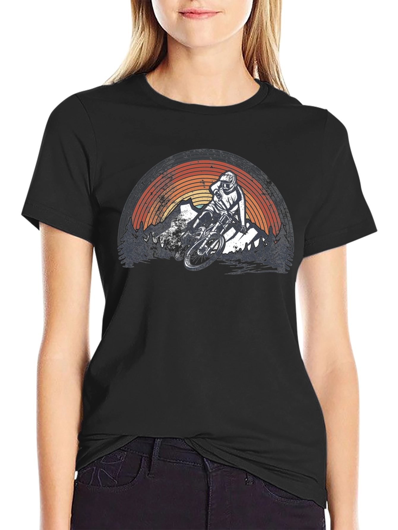 Mountain Biking Graphic T-Shirt - Adventure Ready!