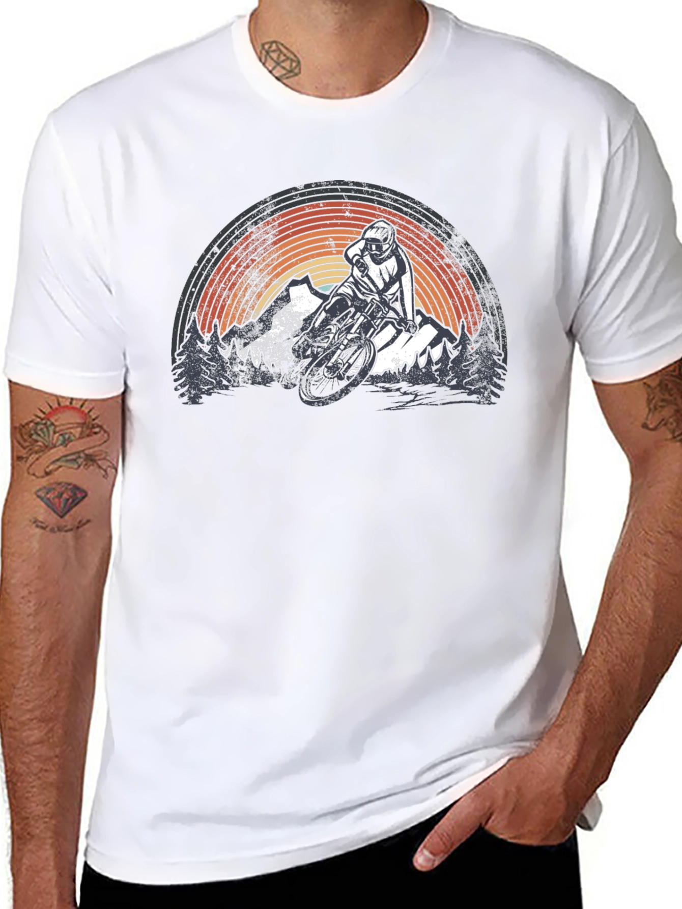 Mountain Biking Graphic T-Shirt - Adventure Ready!