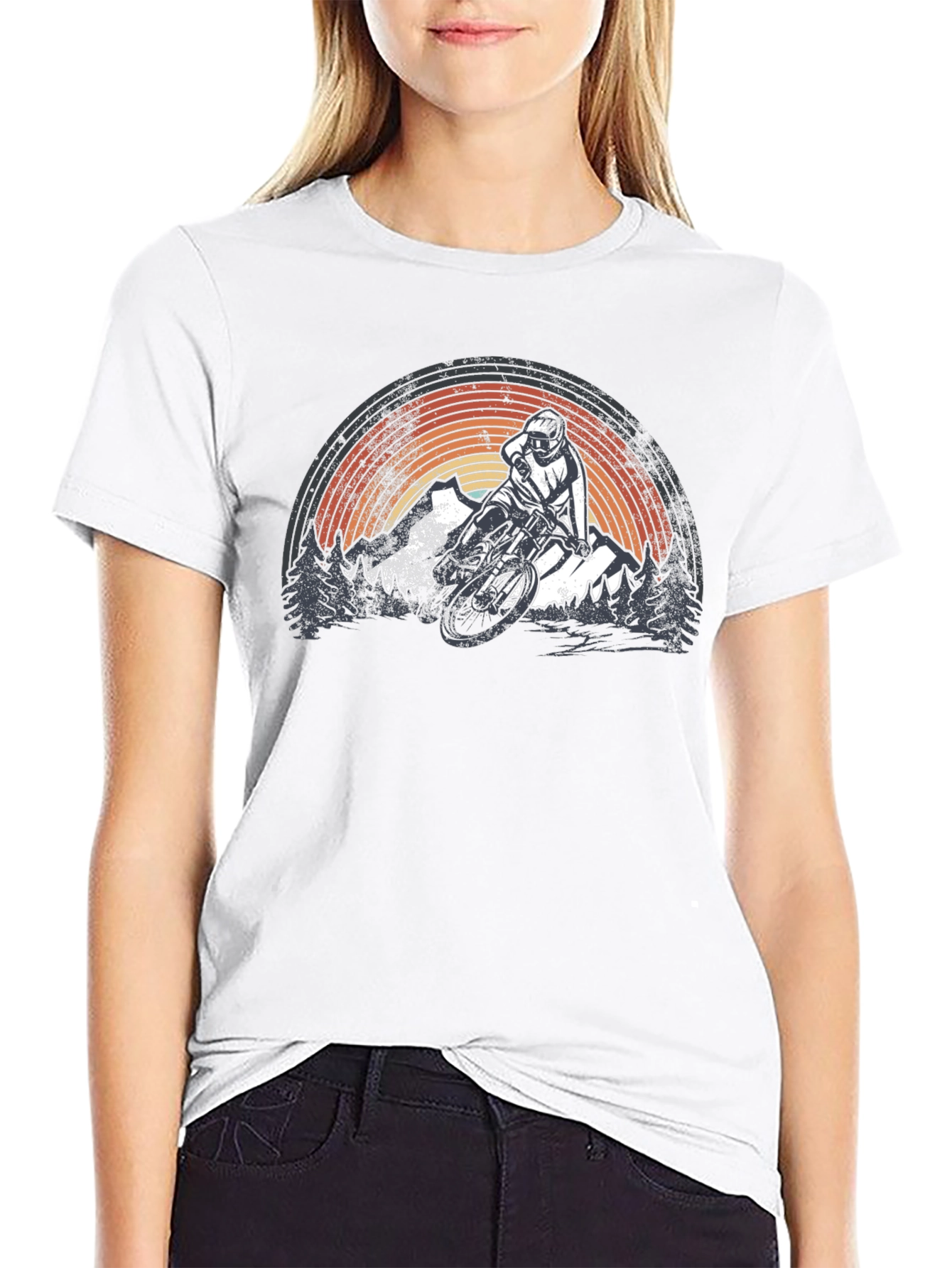 Mountain Biking Graphic T-Shirt - Adventure Ready!