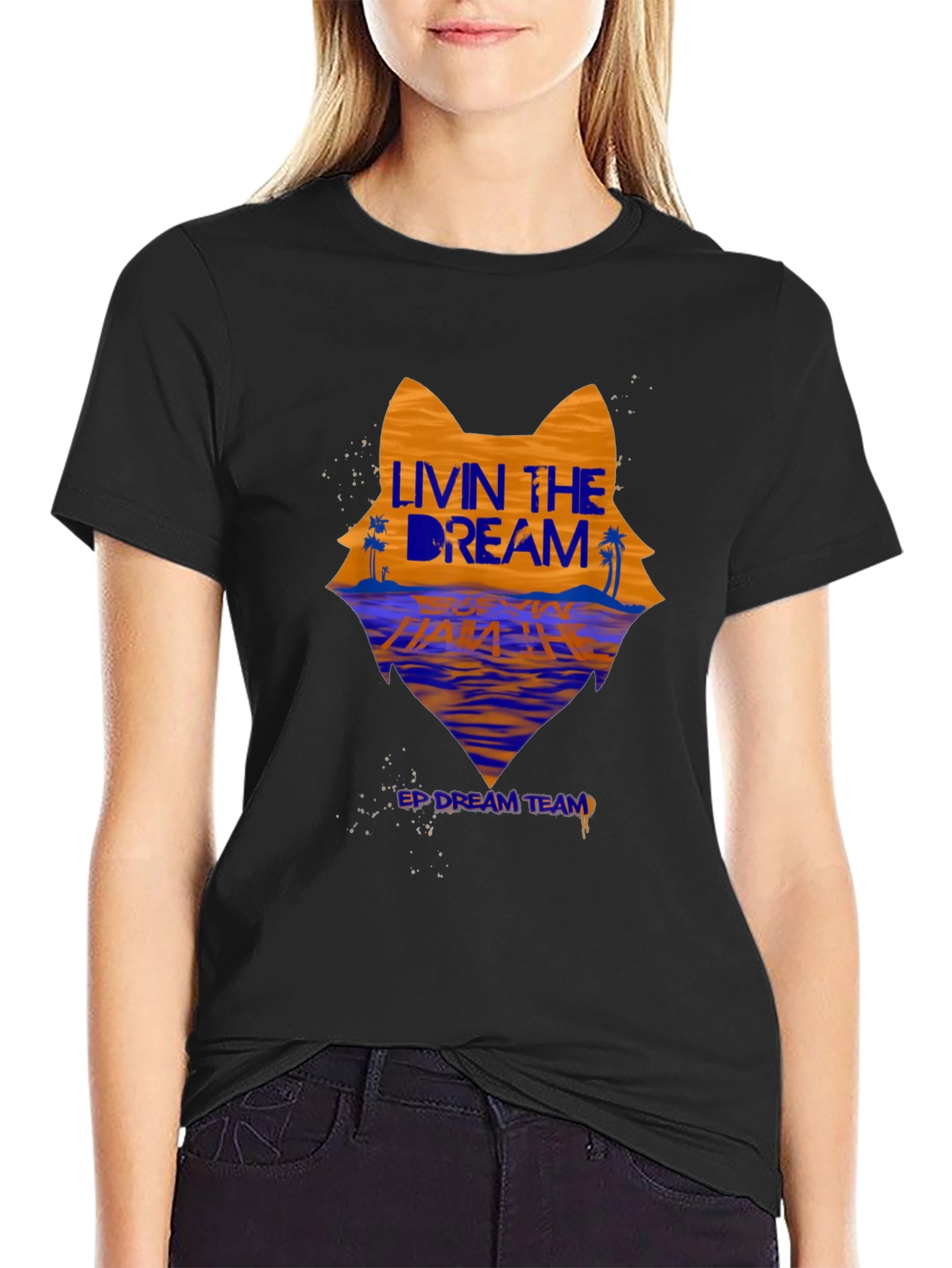 Livin the Dream Graphic Tee - Wolf Beach