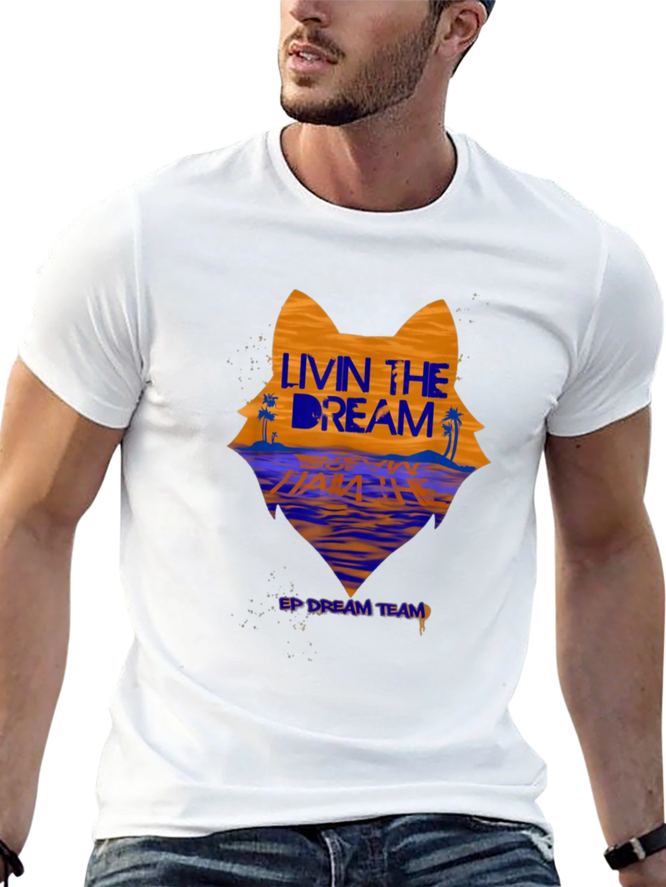 Livin the Dream Graphic Tee - Wolf Beach