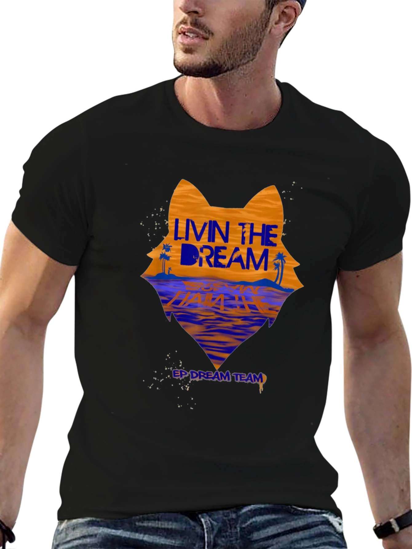 Livin the Dream Graphic Tee - Wolf Beach