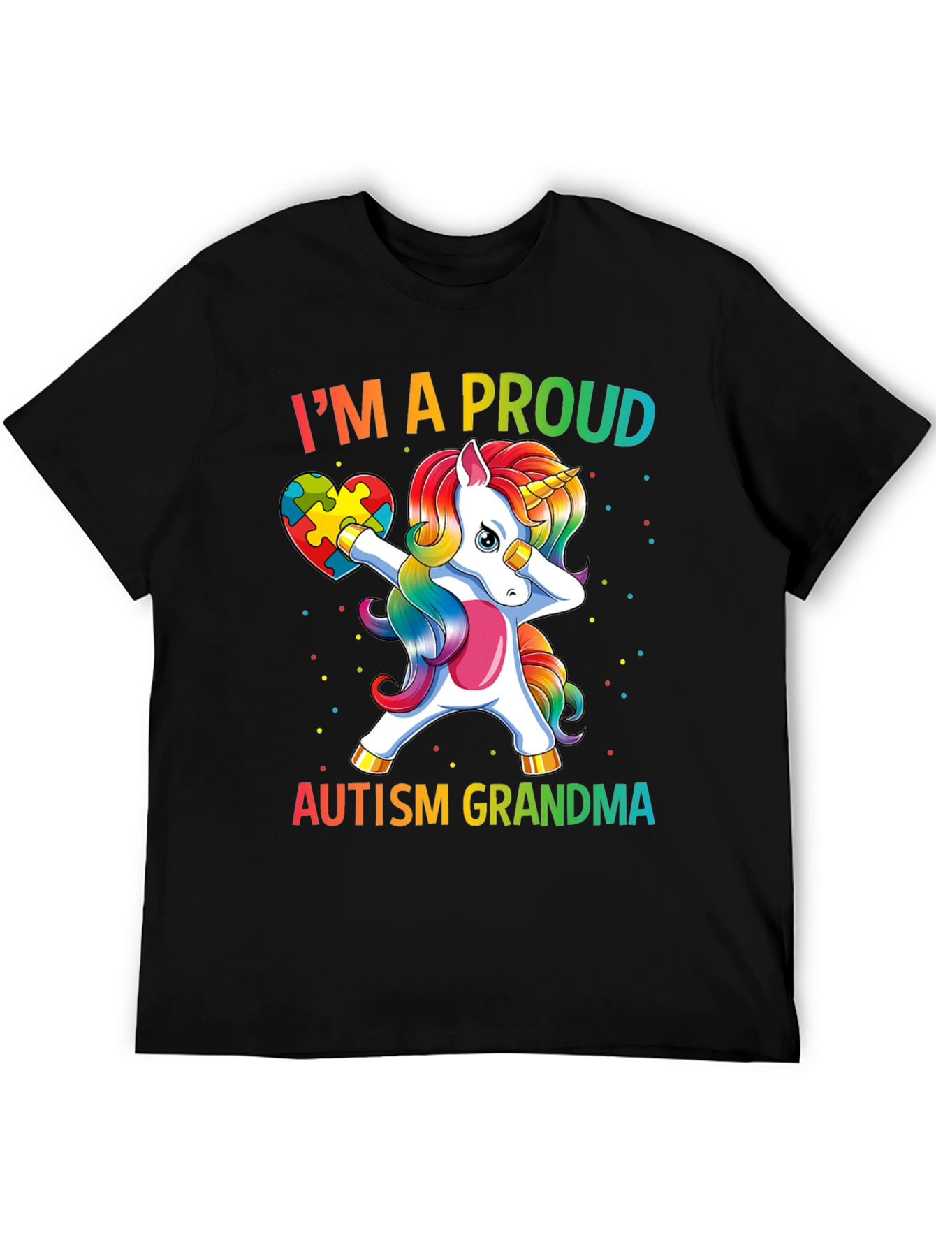 Proud Autism Grandma Unicorn T-Shirt