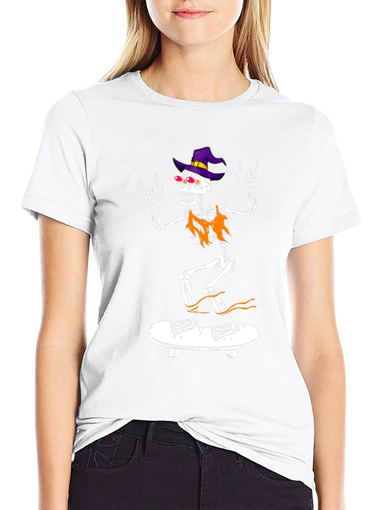 Cool Skeleton Skateboard T-Shirt