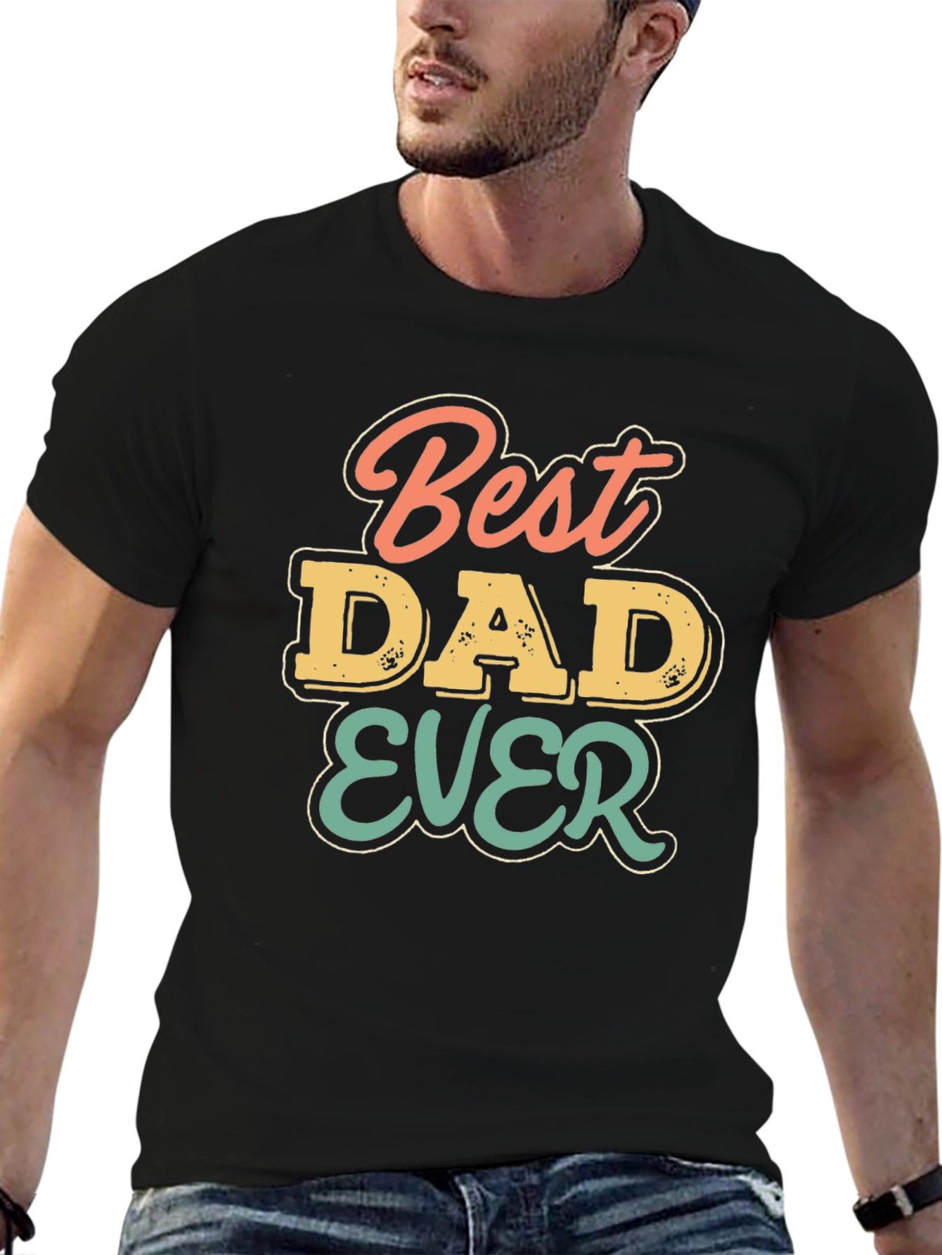 Best Dad Ever T-Shirt - Retro Design