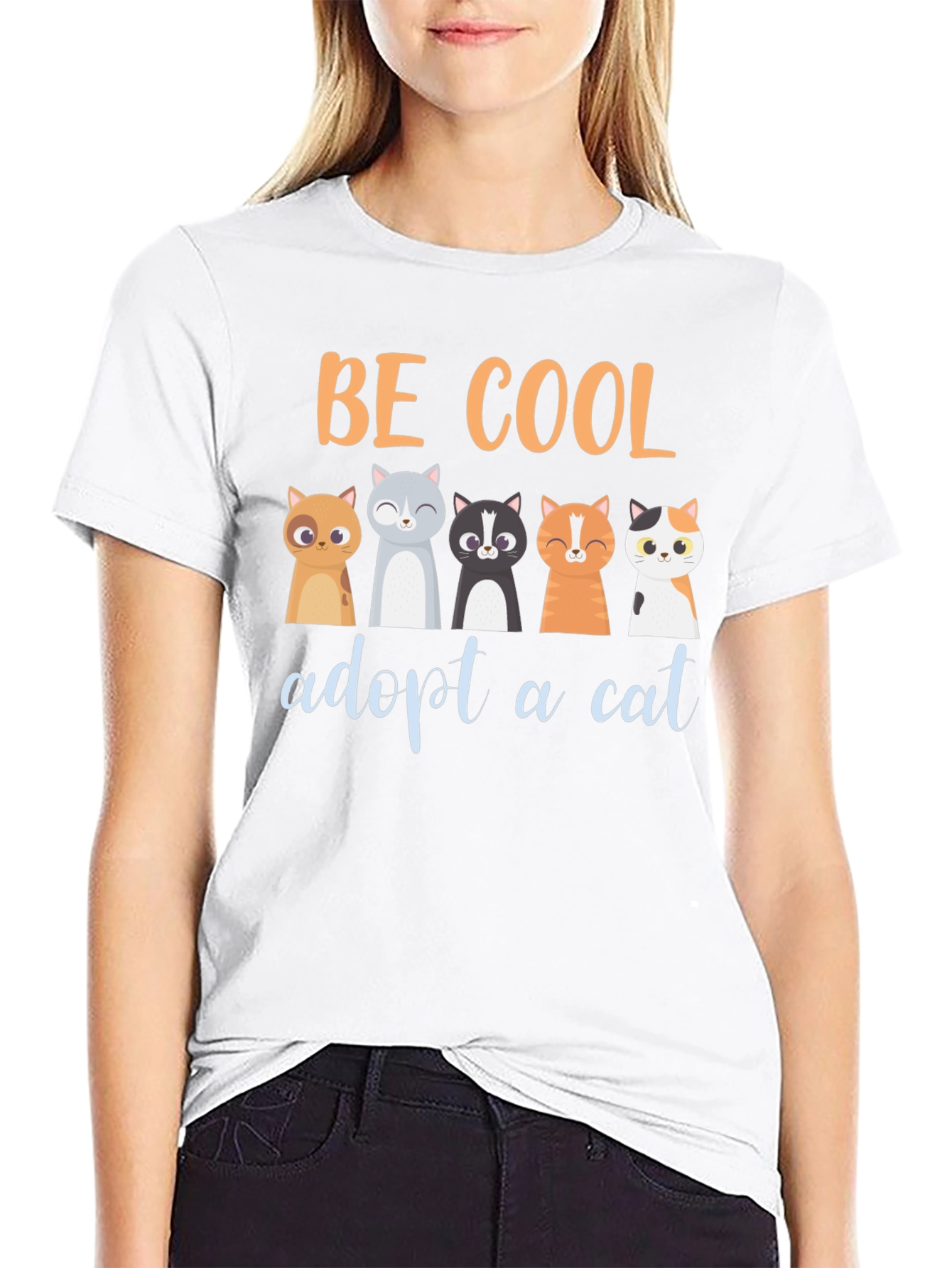 Be Cool Adopt a Cat T-Shirt