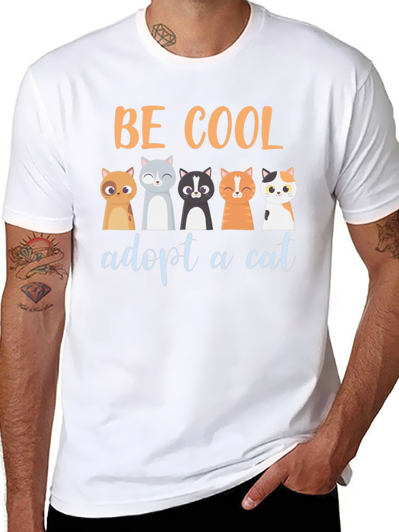 Be Cool Adopt a Cat T-Shirt