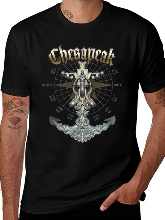 Chesapeake Compass & Anchor Graphic T-Shirt