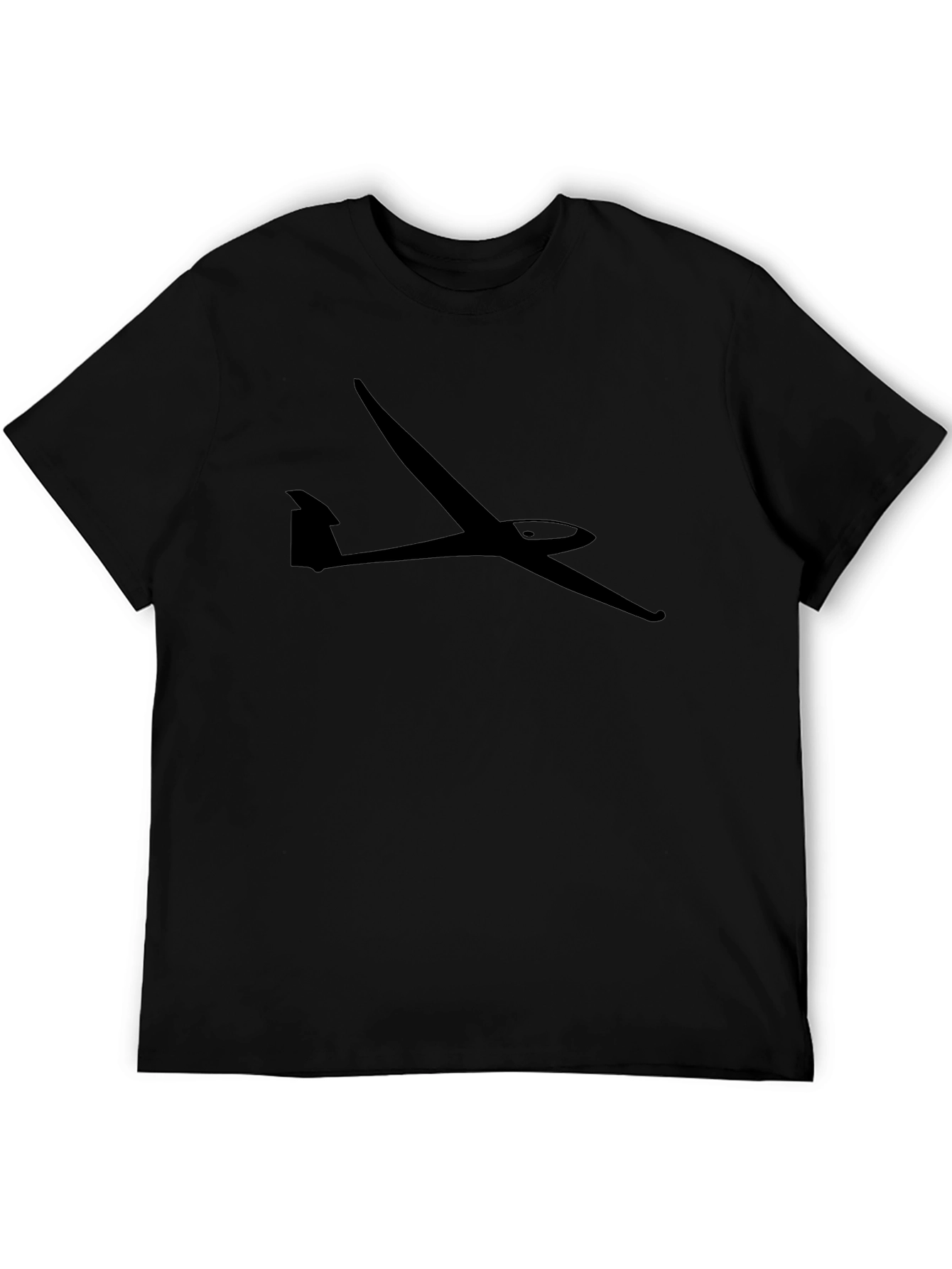 Glider Graphic Tee - Black Airplane T-Shirt