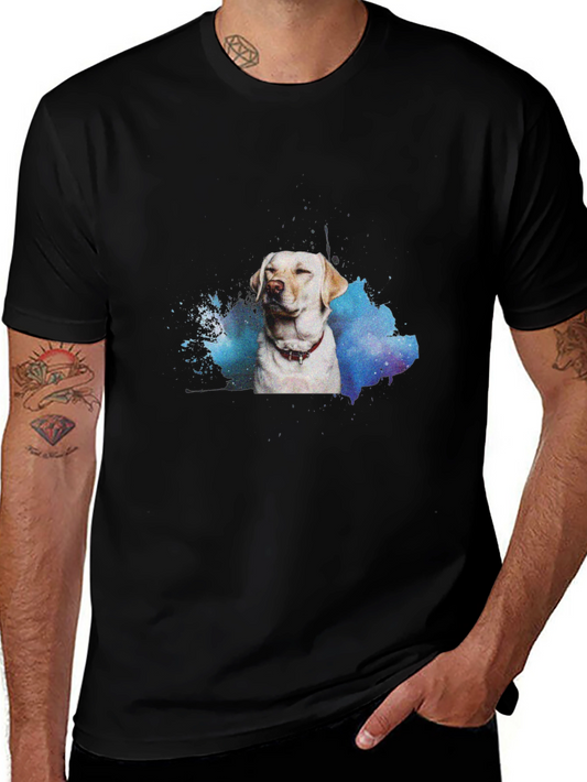Galaxy Labrador T-Shirt – Artistic Dog Lover Graphic Tee