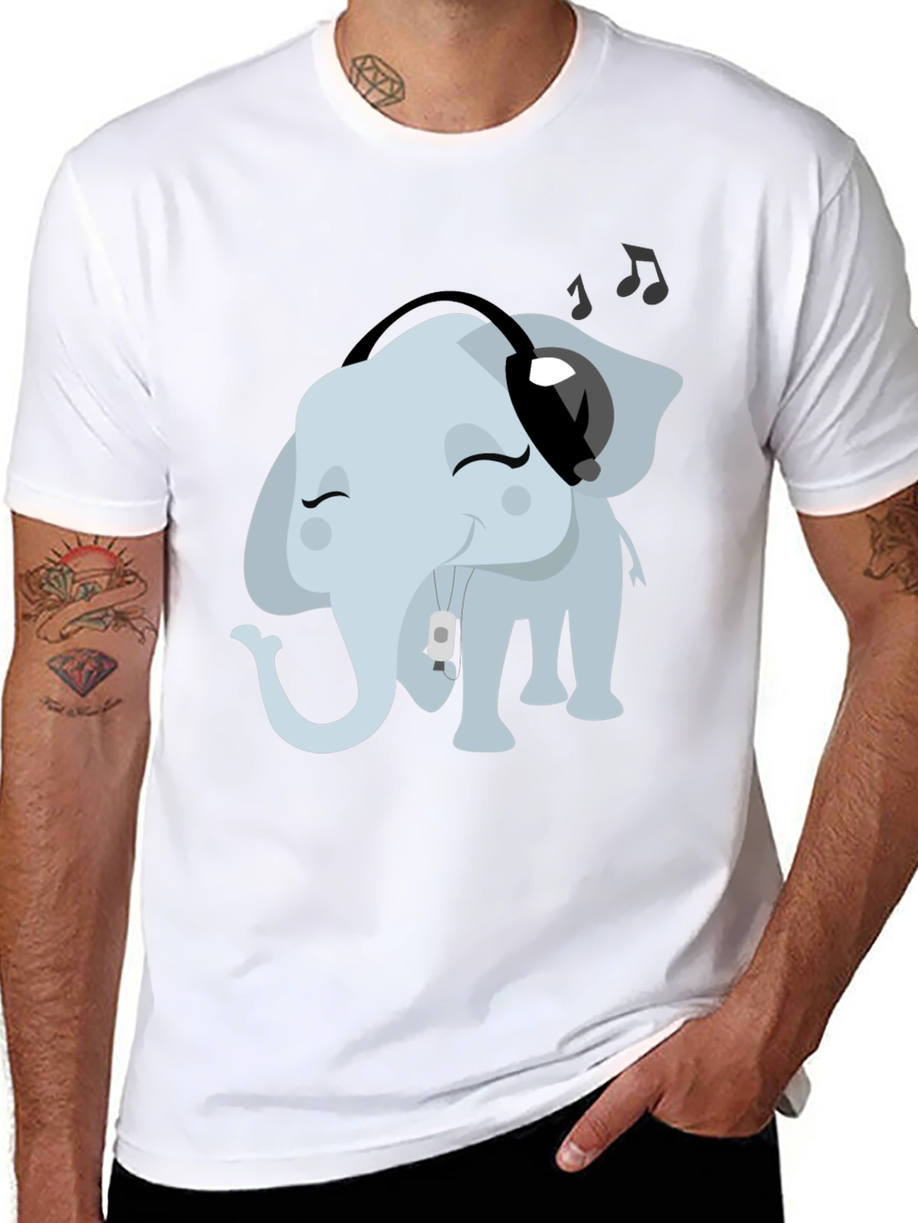 Cool Elephant Tunes T-Shirt