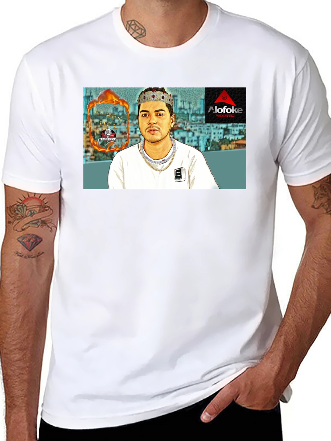 AlofoKe Graphic T-Shirt - Trendy Black Tee