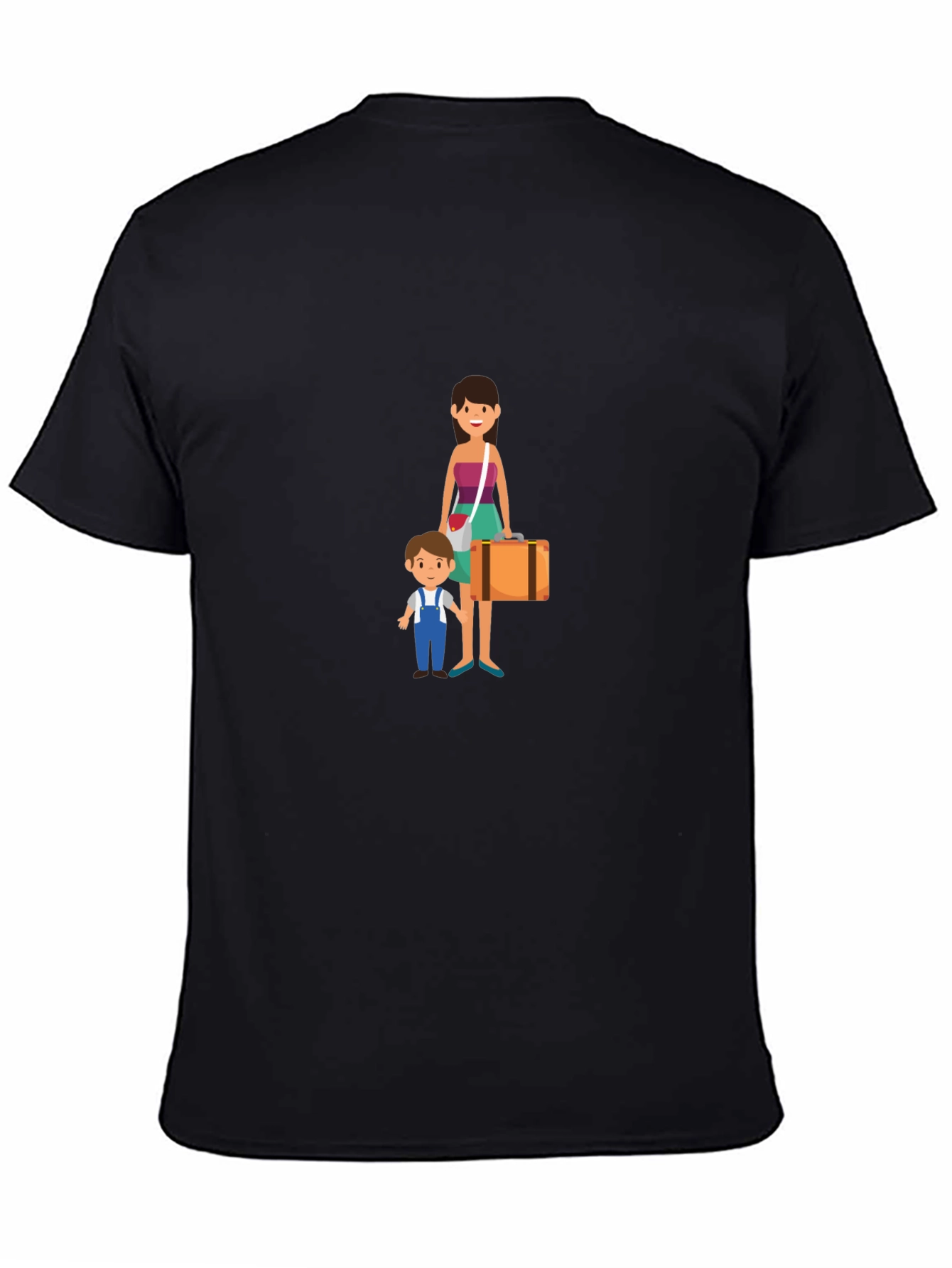 Family Travel Graphic Tee - Black