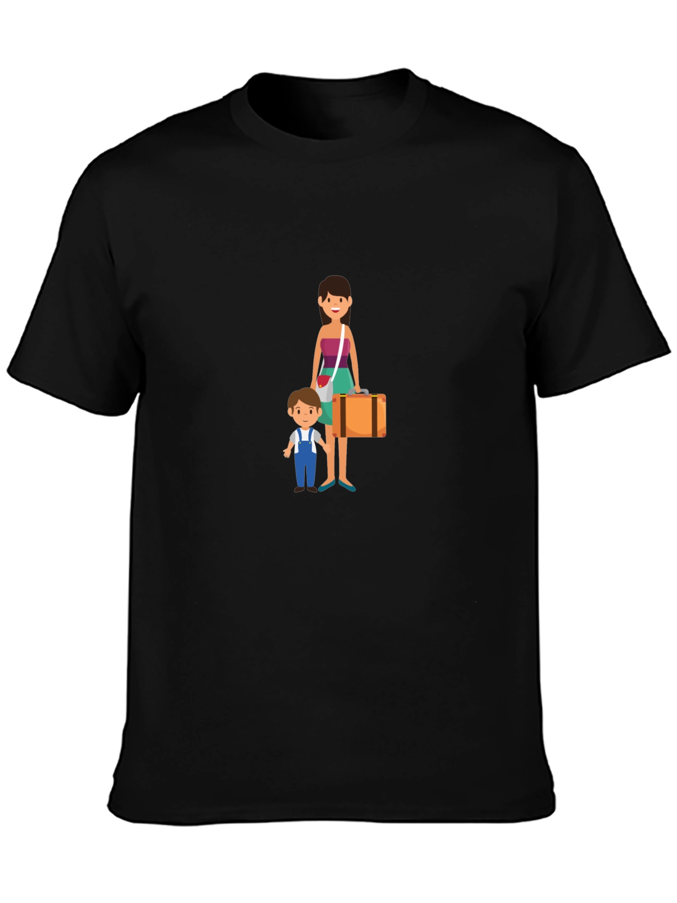 Family Travel Graphic Tee - Black
