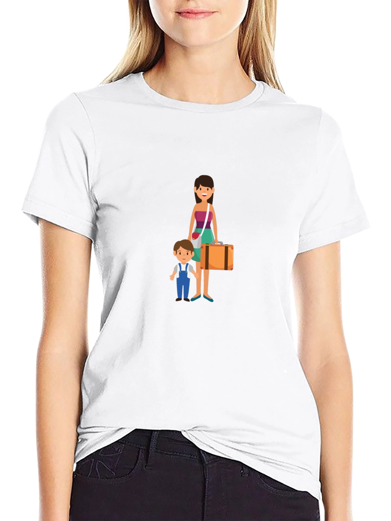 Family Travel Graphic Tee - Black