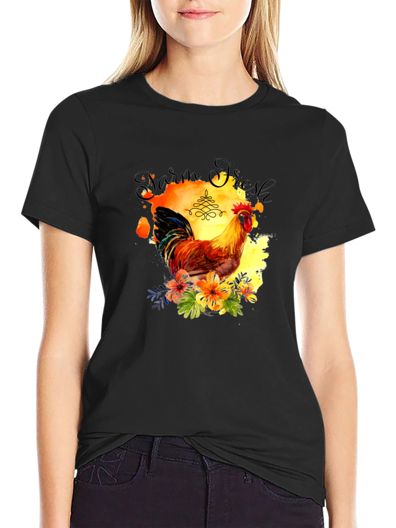 Farm Fresh Rooster Graphic Tee