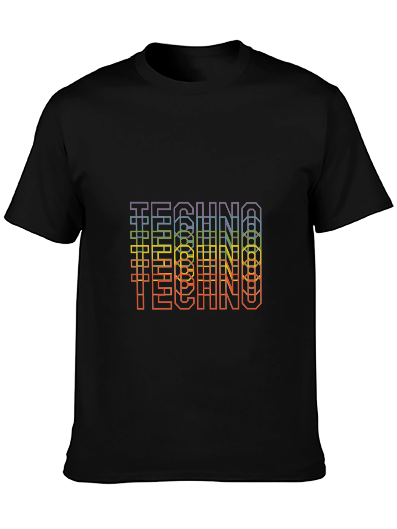 Rainbow Techno T-Shirt - EDM Rave Music Tee