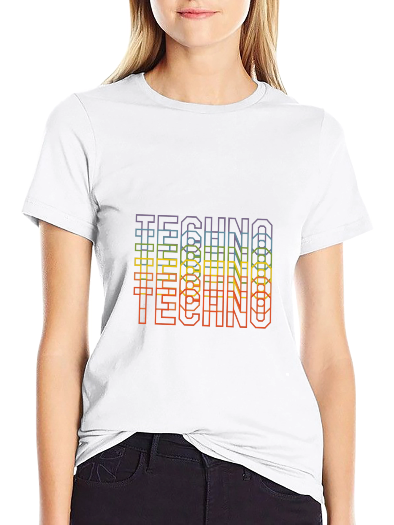 Rainbow Techno T-Shirt - EDM Rave Music Tee