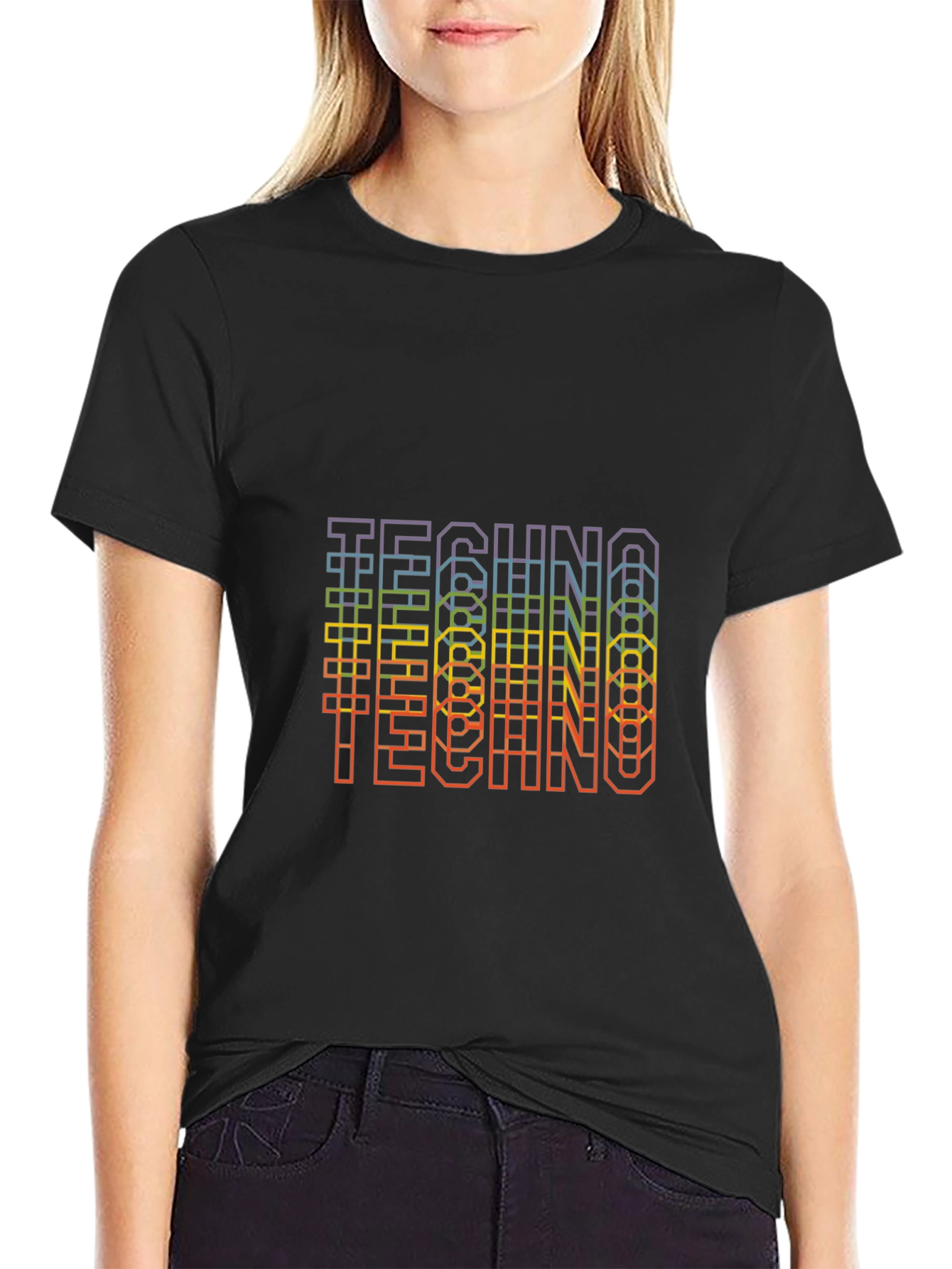 Rainbow Techno T-Shirt - EDM Rave Music Tee