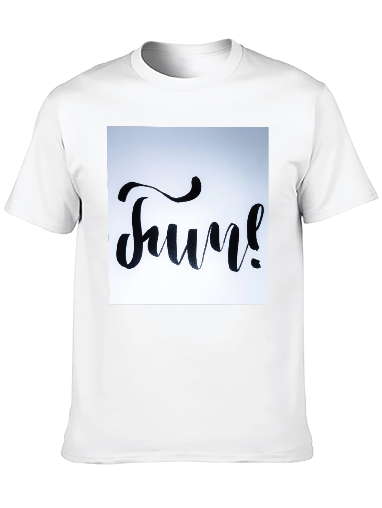 Fun Graphic Tee - Black Cotton T-Shirt