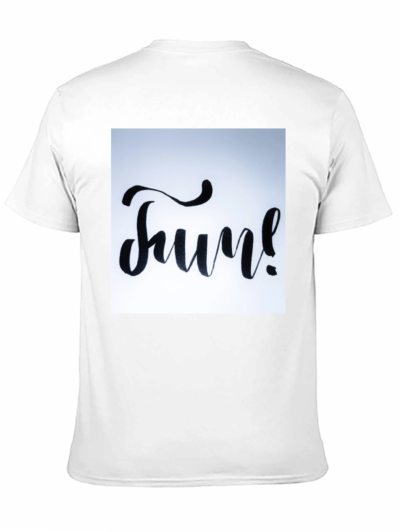 Fun Graphic Tee - Black Cotton T-Shirt