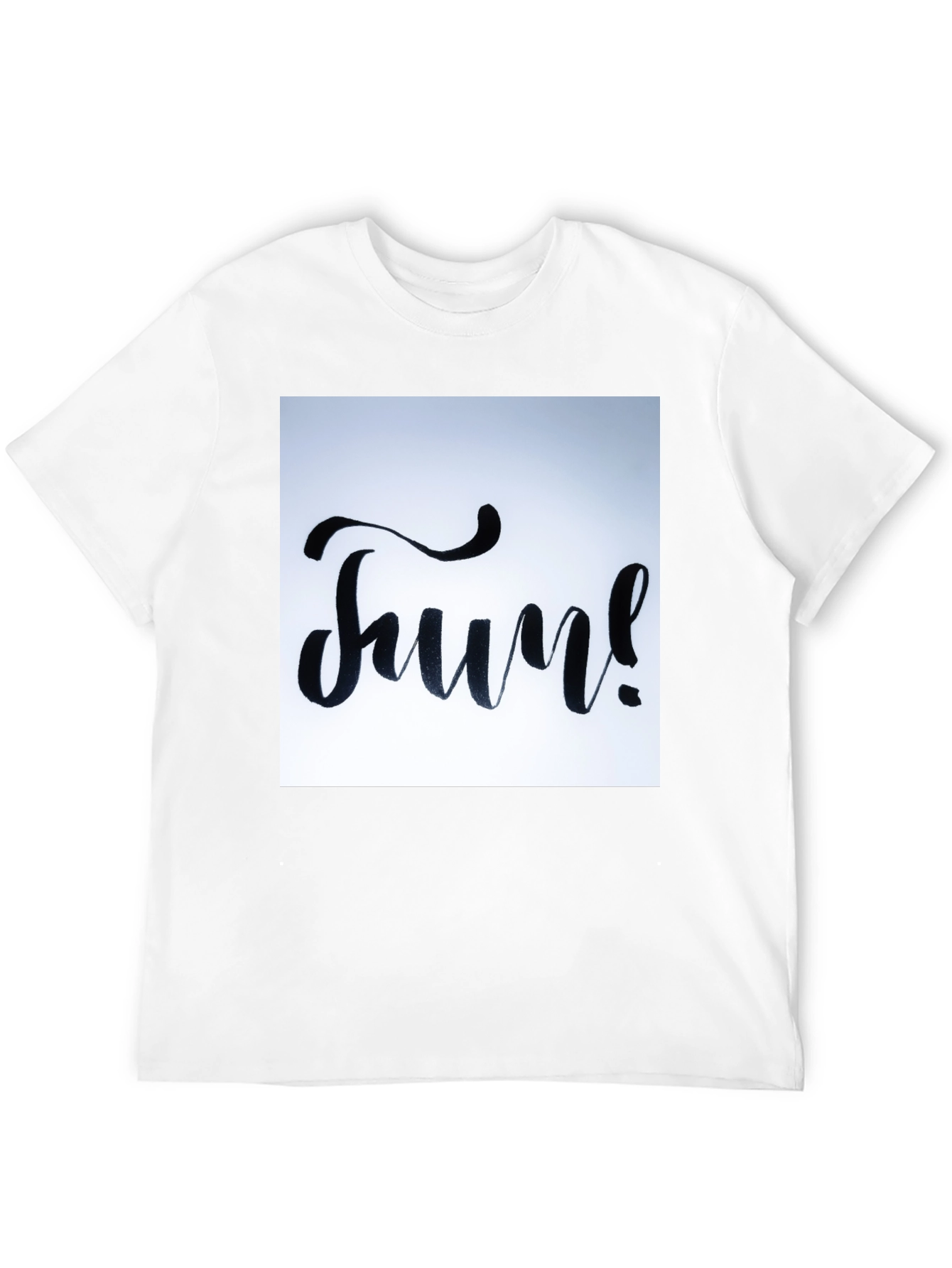 Fun Graphic Tee - Black Cotton T-Shirt