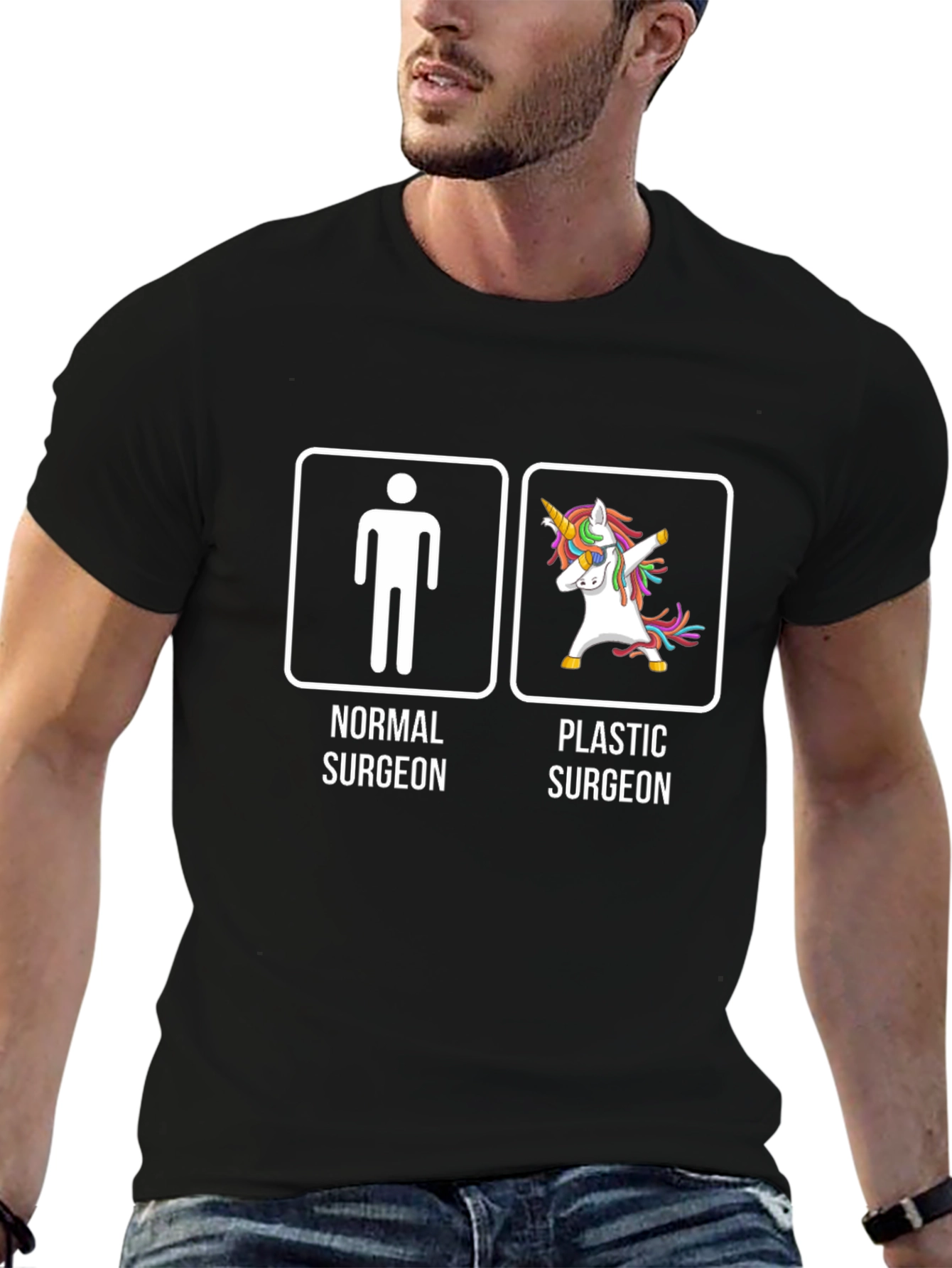 Normal vs Plastic Surgeon T-Shirt