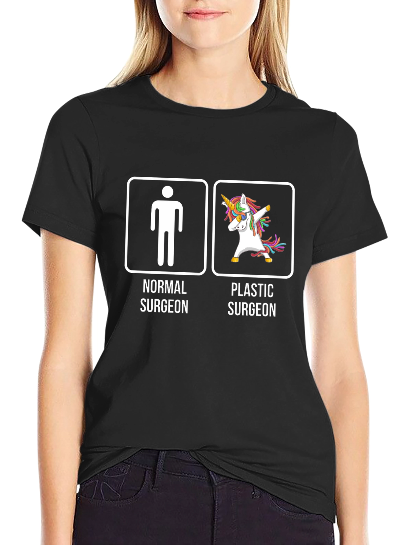 Normal vs Plastic Surgeon T-Shirt