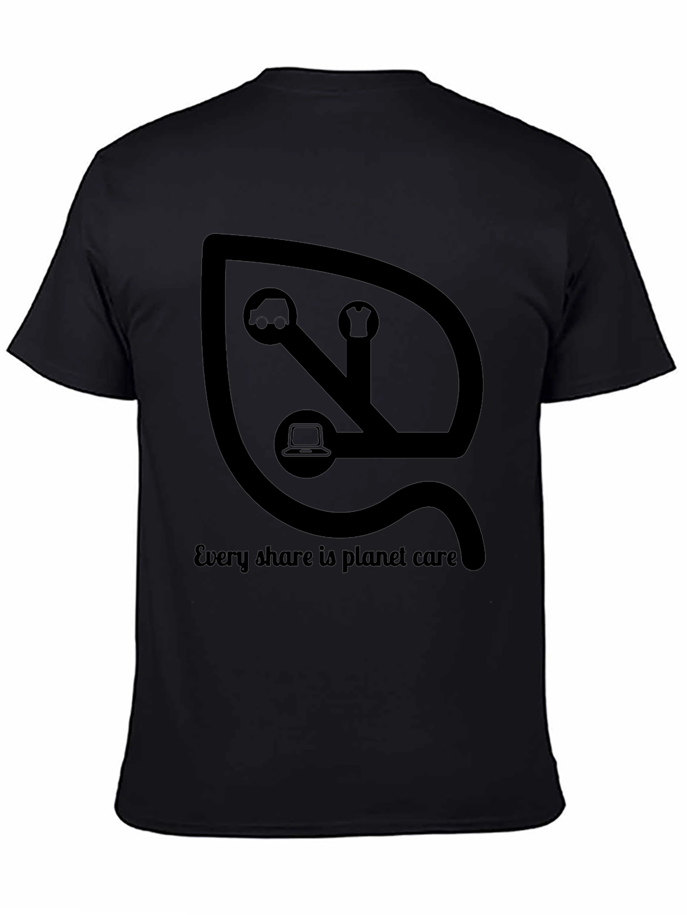 Eco-Friendly Sharing T-Shirt: Planet Care Design