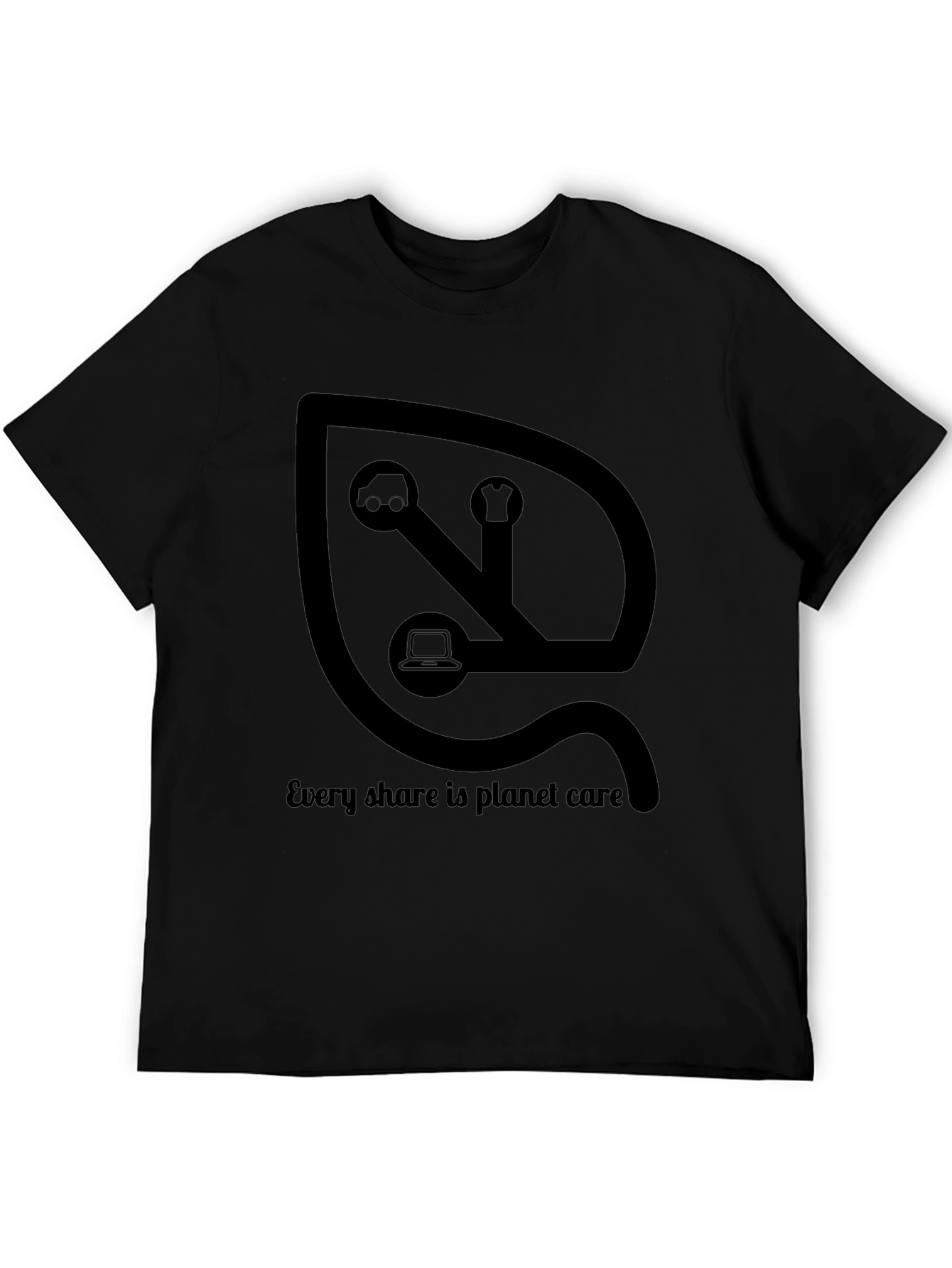 Eco-Friendly Sharing T-Shirt: Planet Care Design