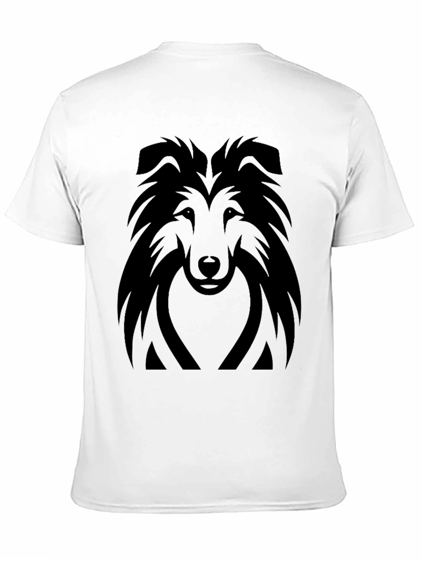 Dog Head Silhouette T-Shirt – Stylish Dog Lover Graphic Tee