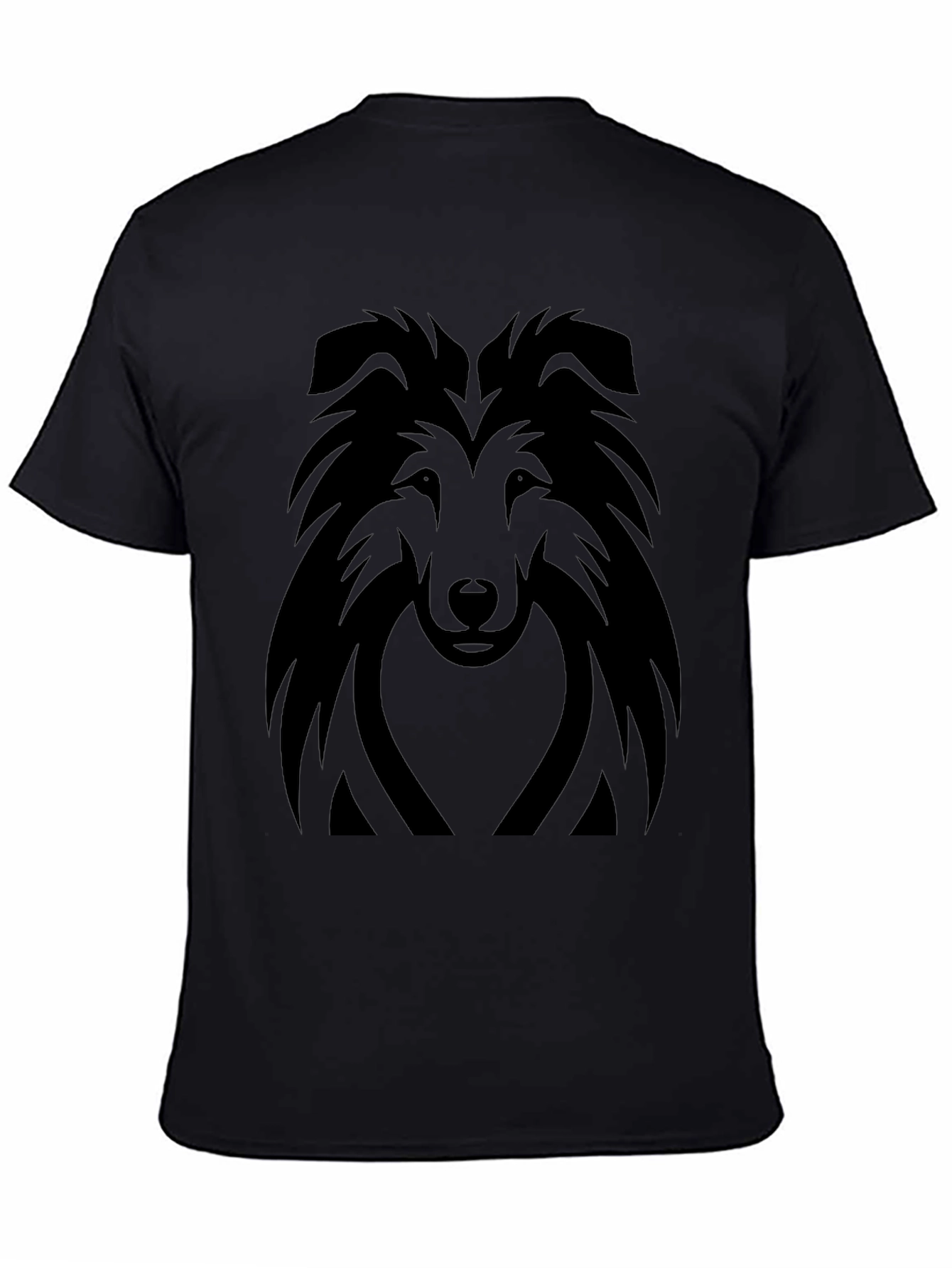 Dog Head Silhouette T-Shirt – Stylish Dog Lover Graphic Tee