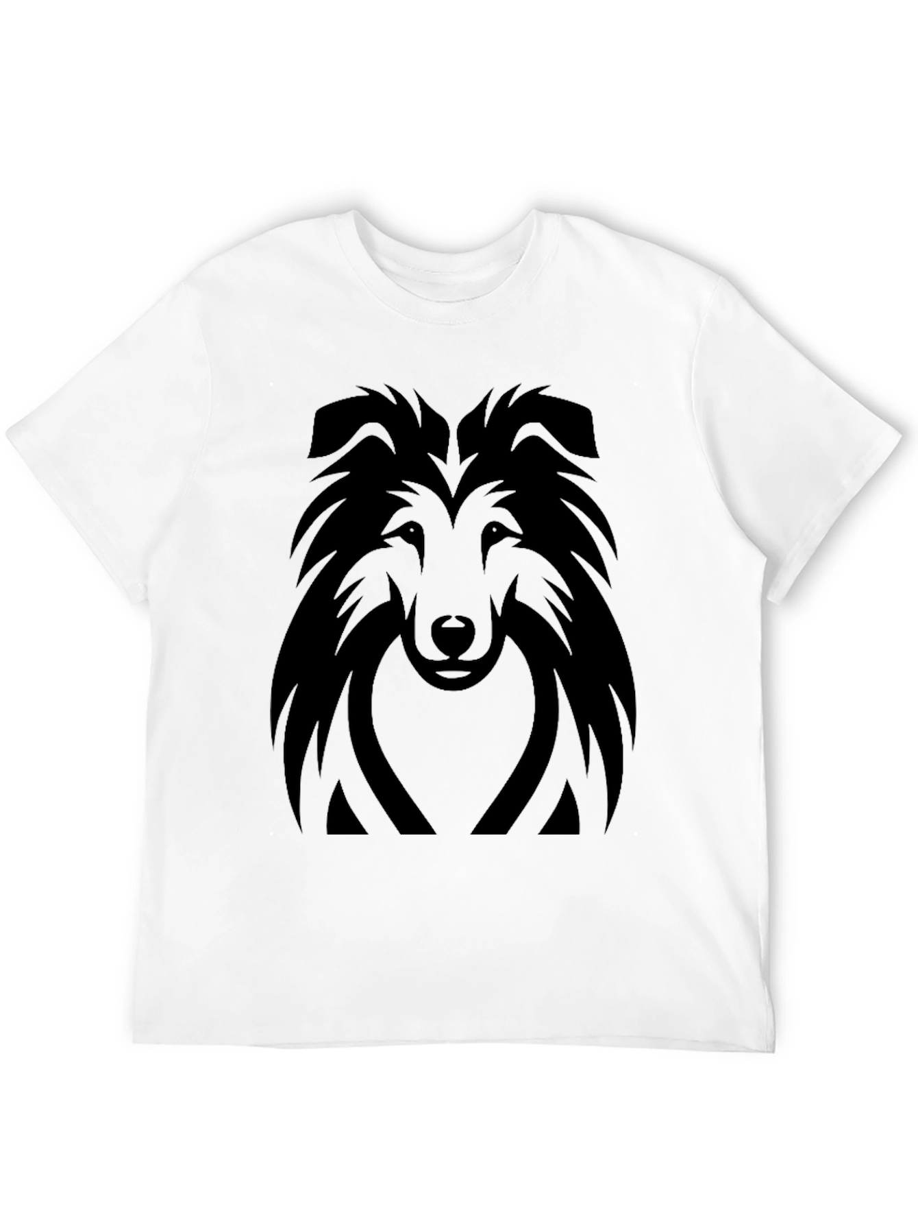Dog Head Silhouette T-Shirt – Stylish Dog Lover Graphic Tee